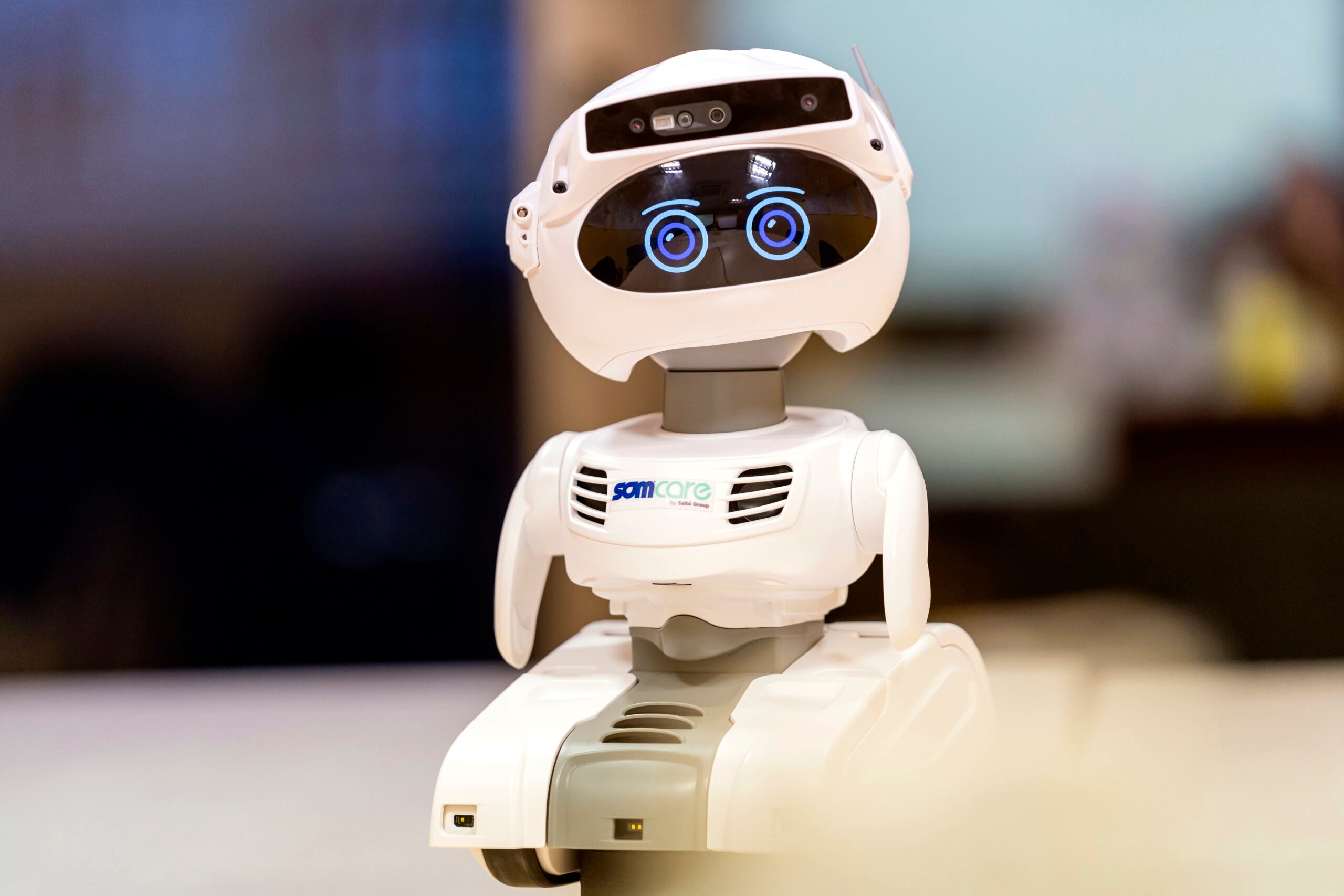 Uno de los robots sociales ARI para complementar la atención domiciliaria / Ayuntamiento de Barcelona