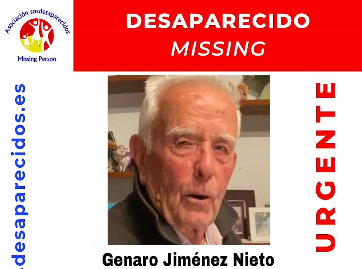 Anunci sobre la desaparició de Genaro / Associació Sosdesaparecidos
