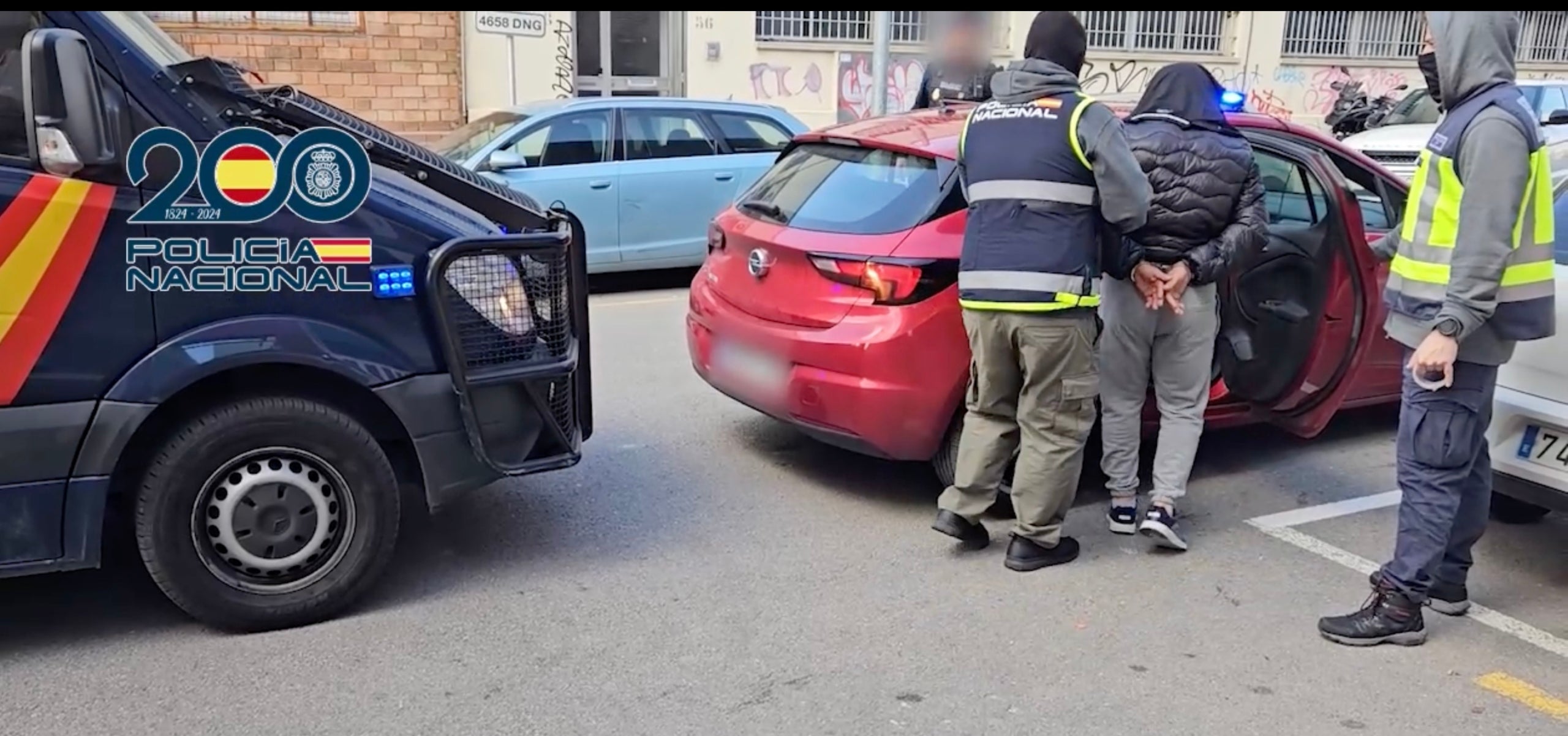 Agents del Cos Nacional de Policia (CNP) arresten un presumpte jihadista Barcelona/CNP