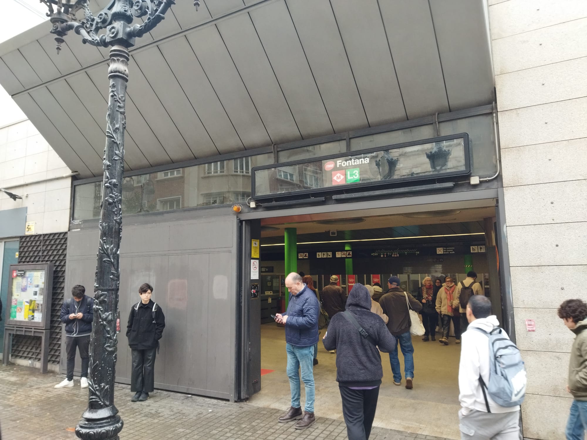 L'estació del metro Fontana, a Gran de Gràcia / Jordi Subirana