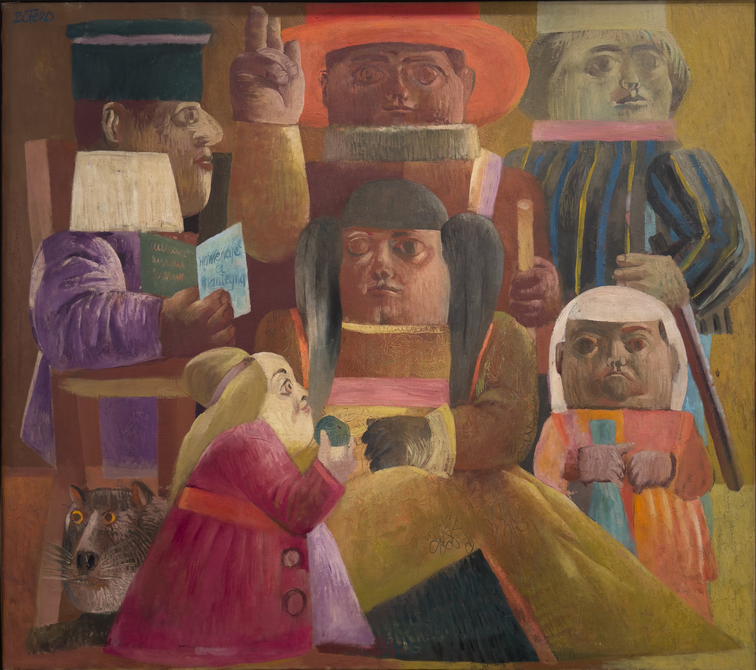 Fernando Botero, 'Homenaje a Mantegna',1958 (Óleo sobre tela, 200 x 170 cm, Colección privada)