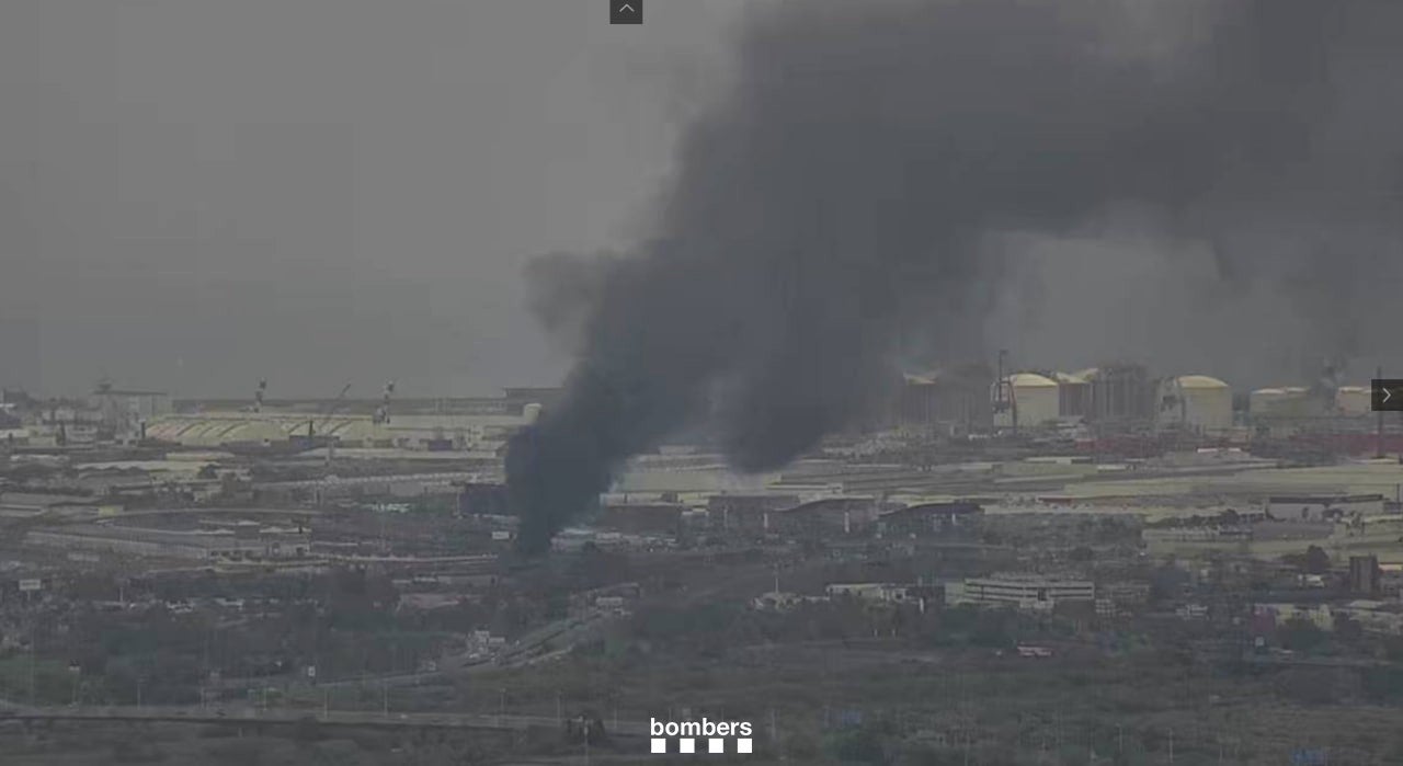 Imatge de l'incendi d'aquest dissabte / Bombers de la Generalitat