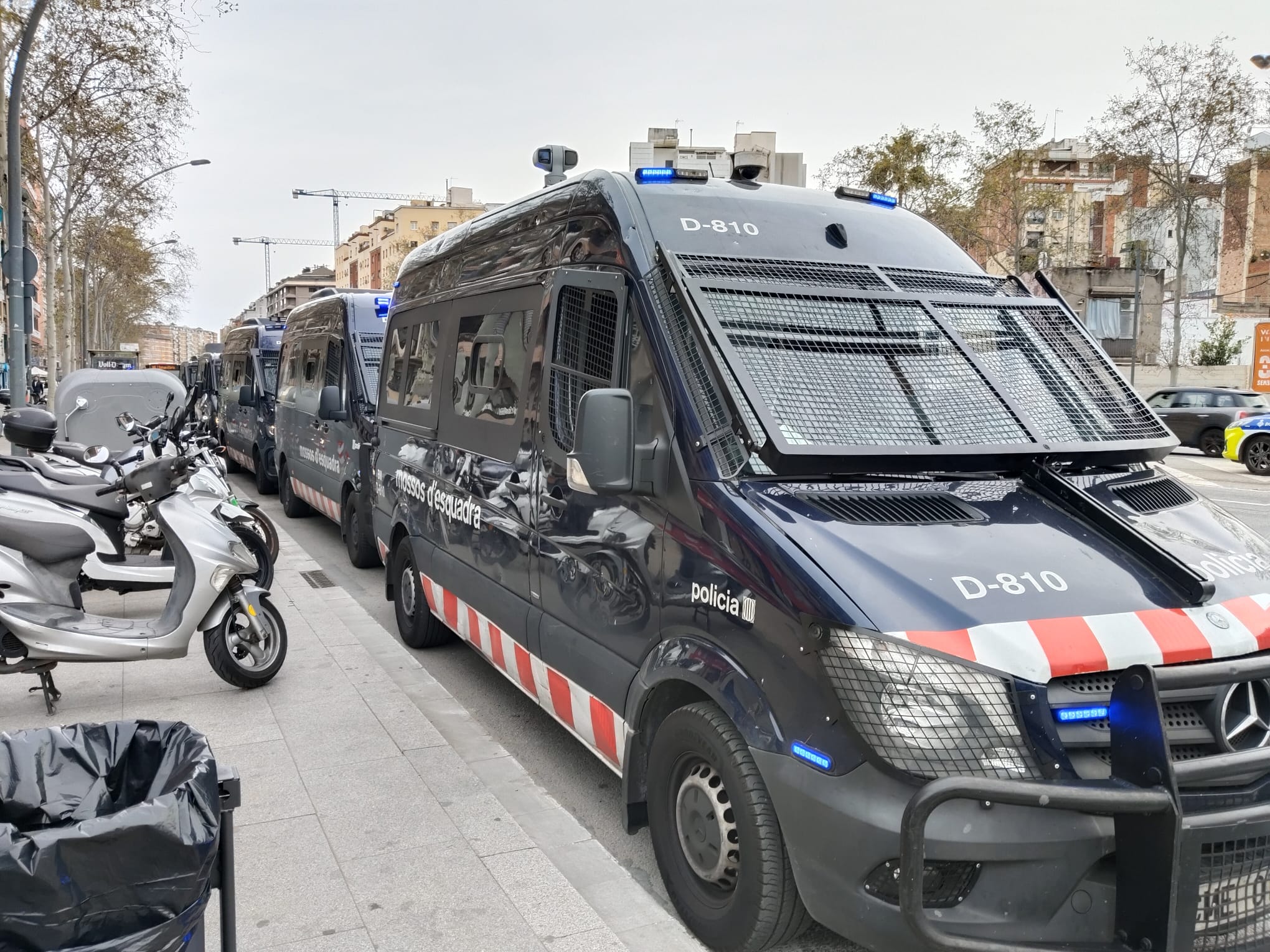Meridiana Resisteix ha arribat als 1.714 dies de lluita sense poder tallar aquesta artèria barcelonina / G.G.