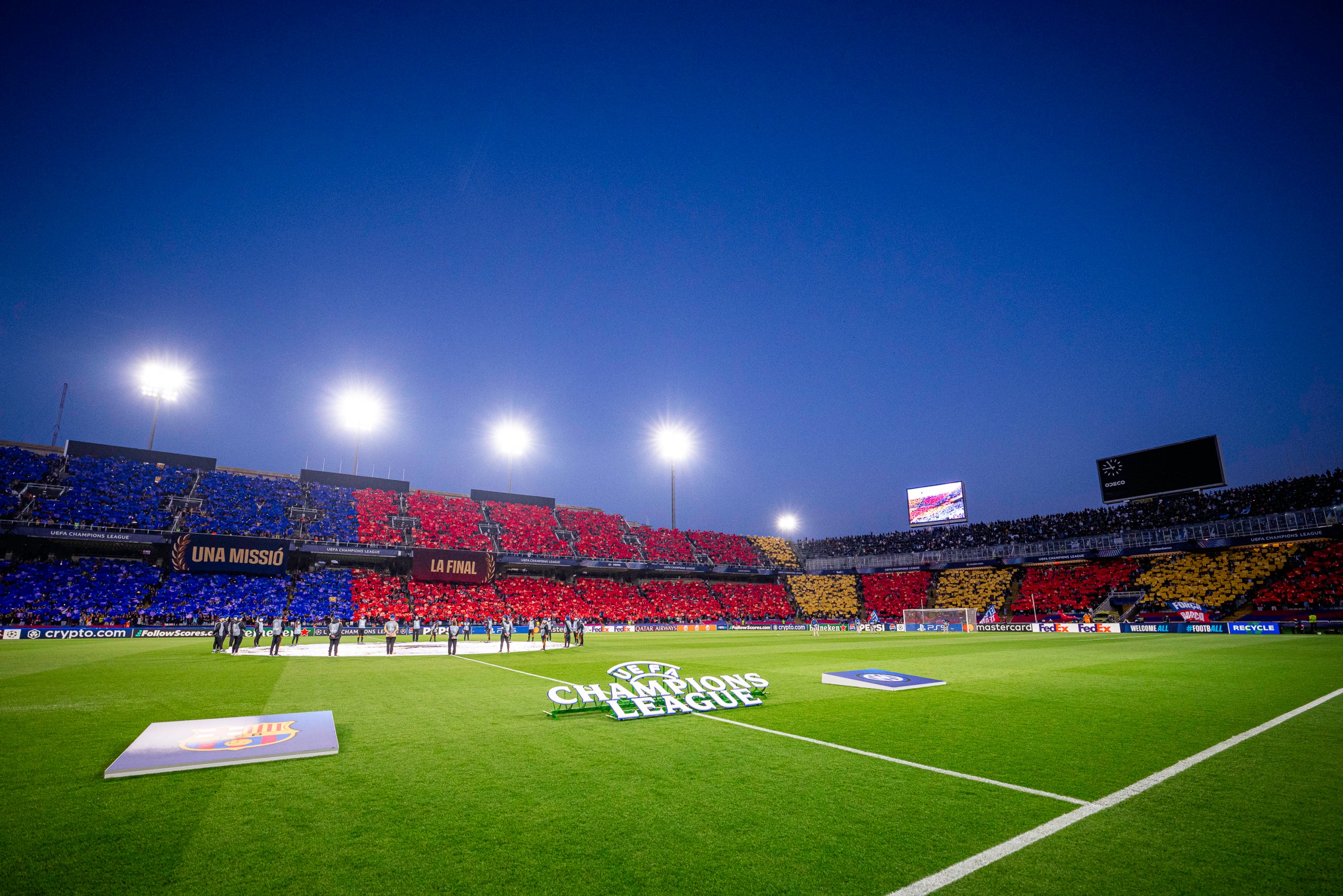 L'estadi Lluís Companys, durant el Barça-Inter / F.C. Barcelona 