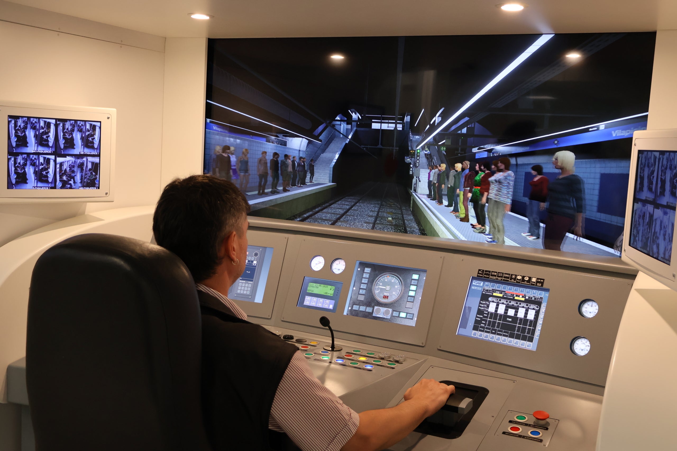 Imatge del simulador del metro de TMB / Marta Cardenal Codina
