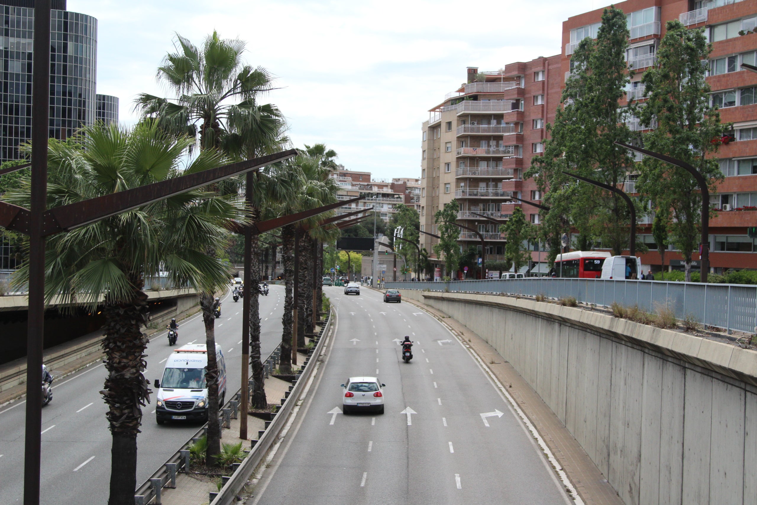 L'últim tram que queda per cobrir de la ronda del Mig va del carrer de Mejía Lequerica a la plaça de Prat de la Riba / A.R.