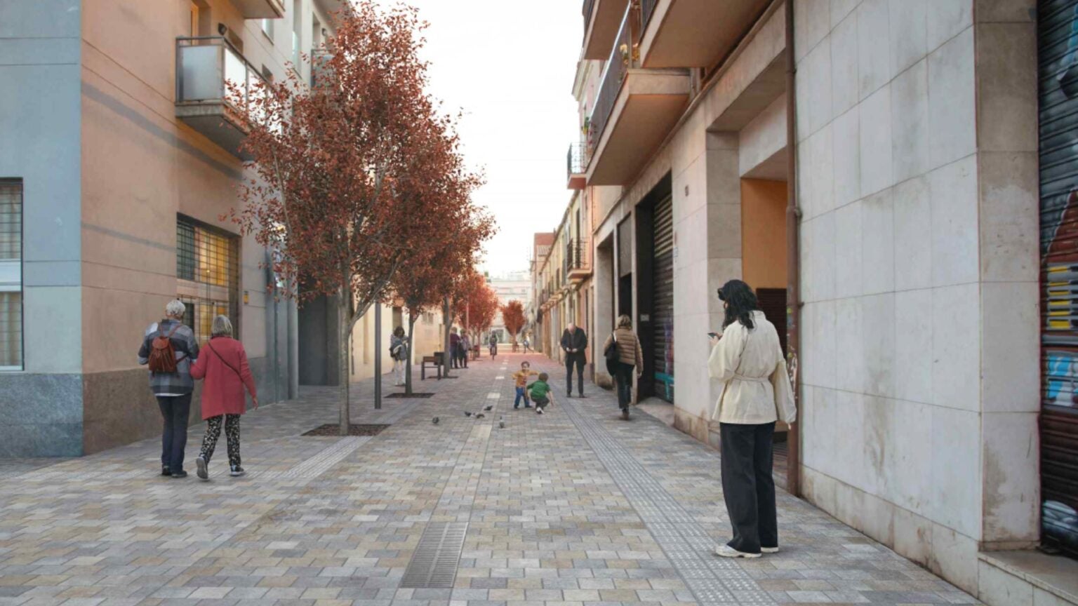 Una imatge de com quedaran els carrers renovats de Sant Andreu / Ajuntament de Barcelona