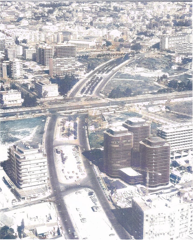 La Gran Via de Carles III abans d'obrir la ronda del Mig l'any 1967 / Cedida