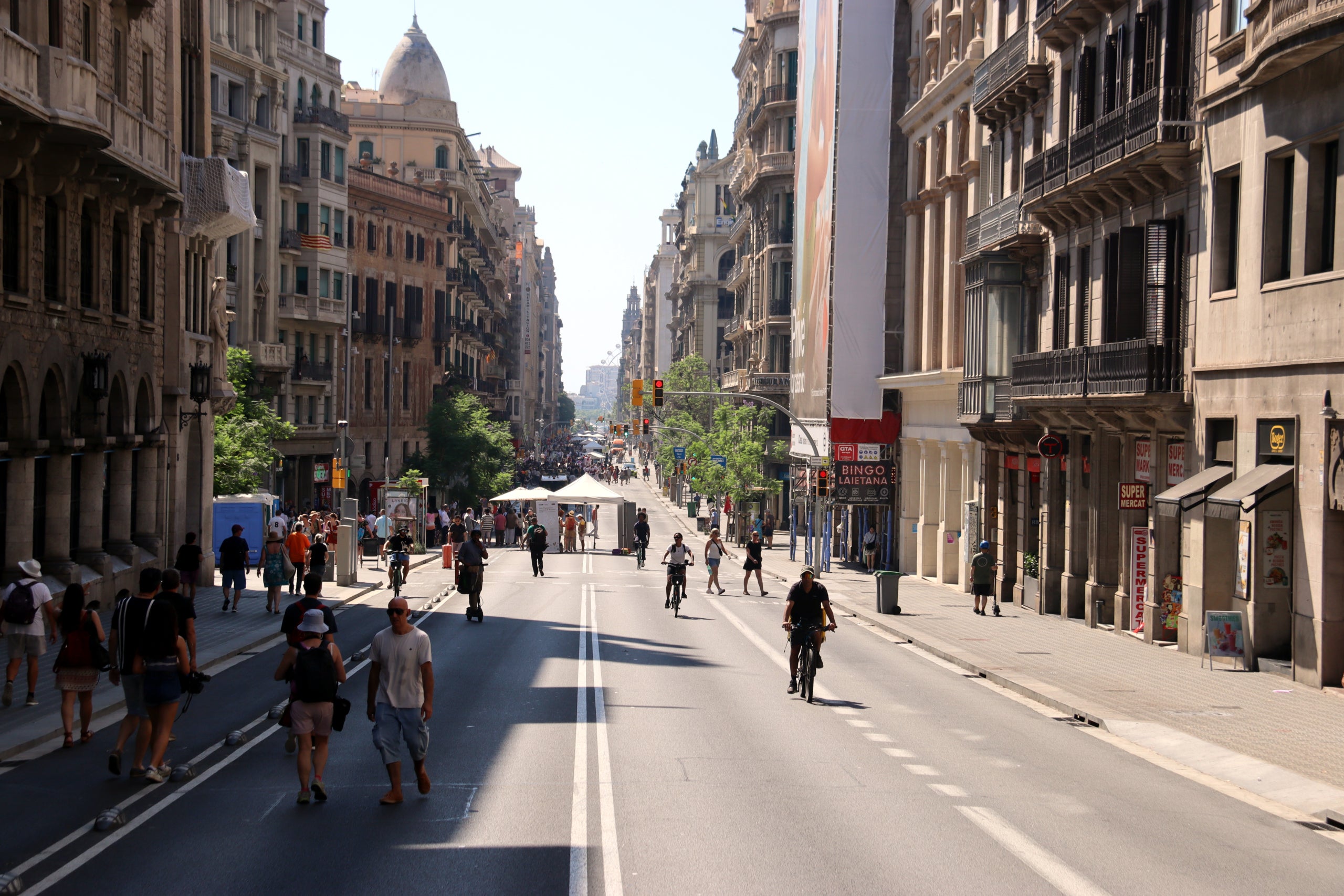 La nova Via Laietana vista des d'Urquinaona. | Nazaret Romero (ACN)
