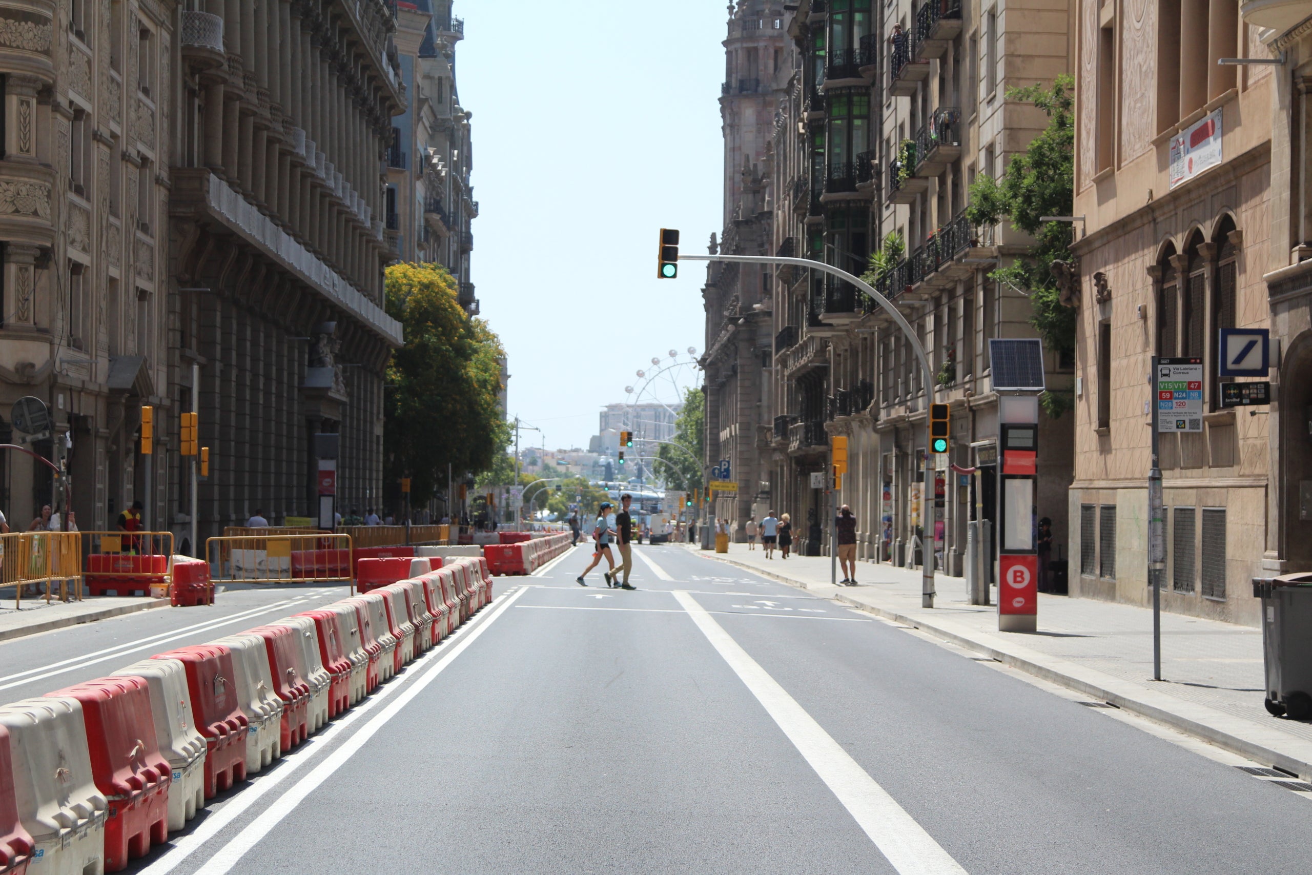 La nova Via Laietana s'estrenarà el pròxim 29 de juny després de més de tres anys d'obres de reurbanització / A.R.