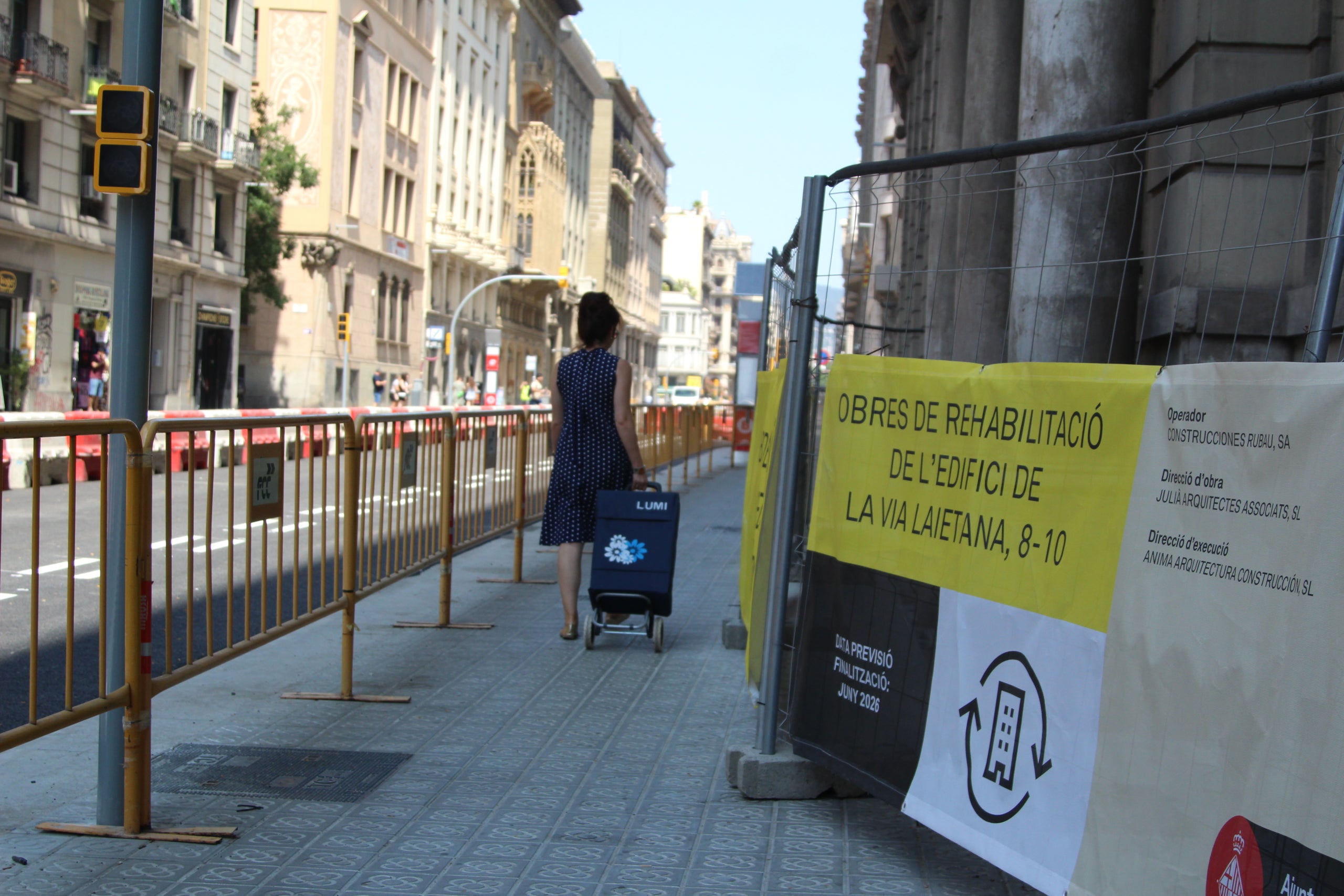 La nova Via Laietana s'estrenarà el pròxim 29 de juny després de més de tres anys d'obres de reurbanització / A.R.
