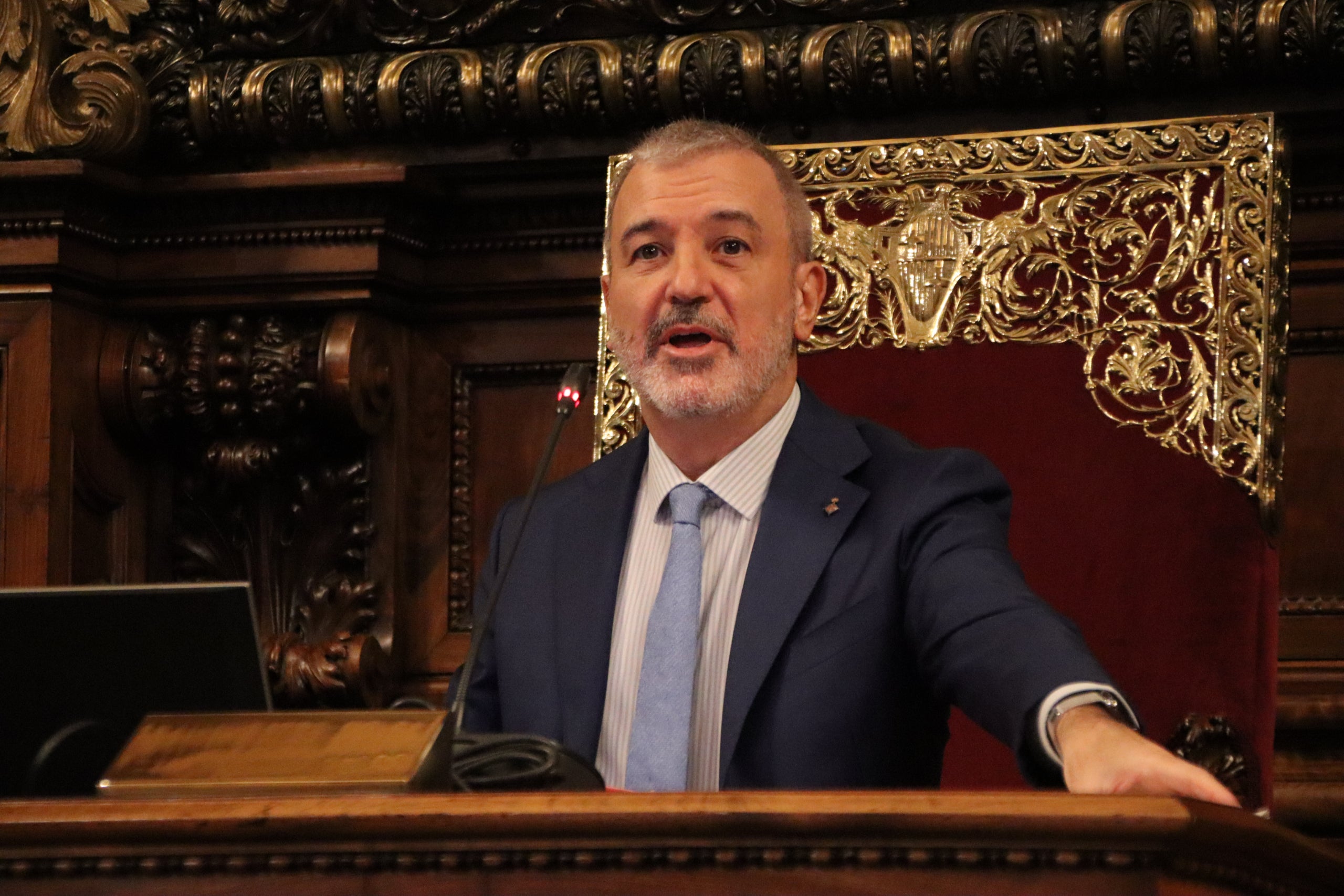 Jaume Collboni, en el último plenario de este curso político, el viernes 25 de julio / Norma Vida-ACN