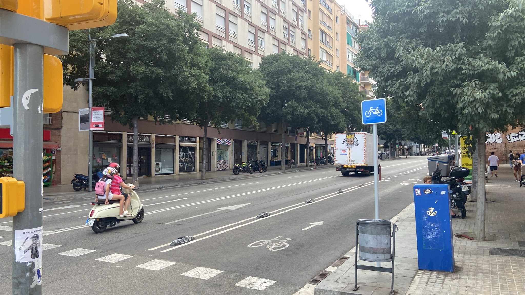 Inici del carril bici del passeig de Maragall / Jordi Subirana