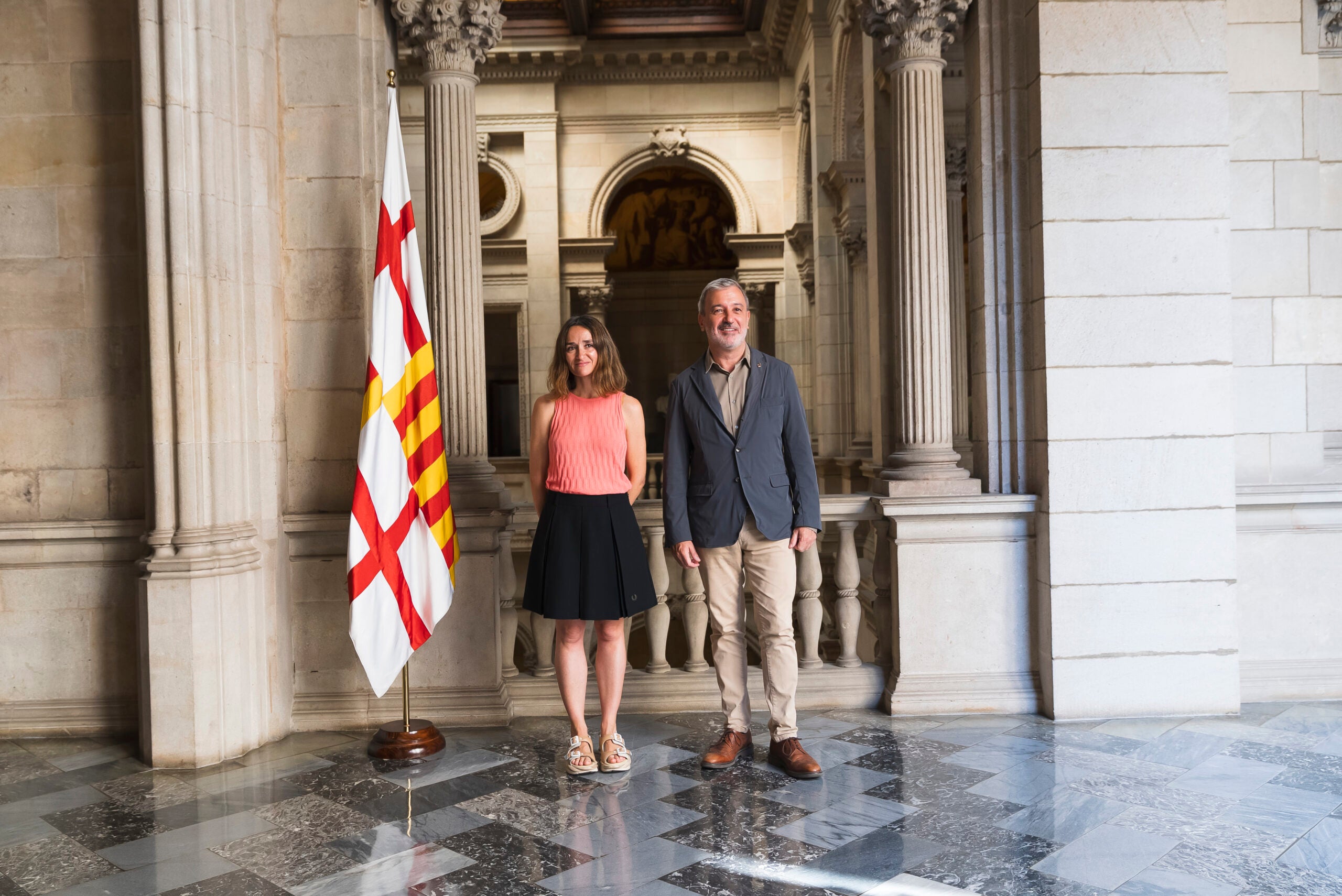 Marta Salicrú, amb Jaume Collboni / Ajuntament de Barcelona