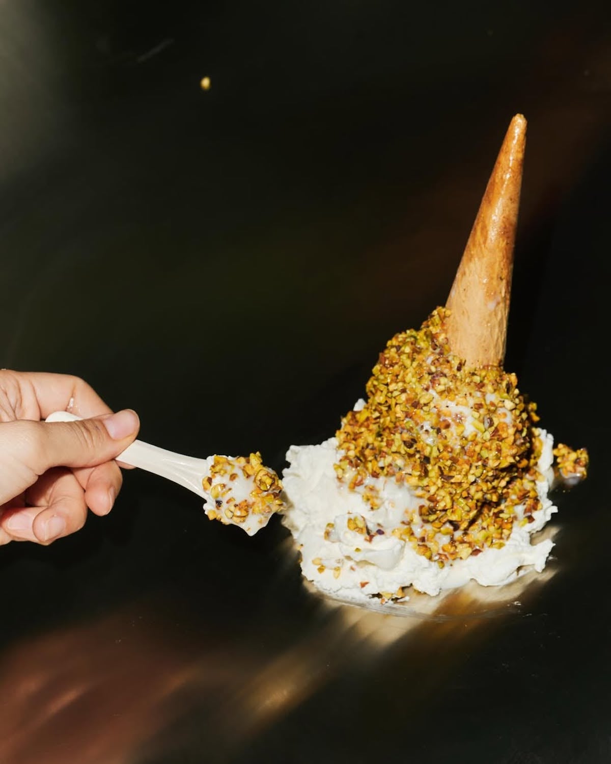 Un gelat de la gelateria Azah, que ha obert Hugo Cantona, nebot d'Eric Cantona / Instagram-Azah 