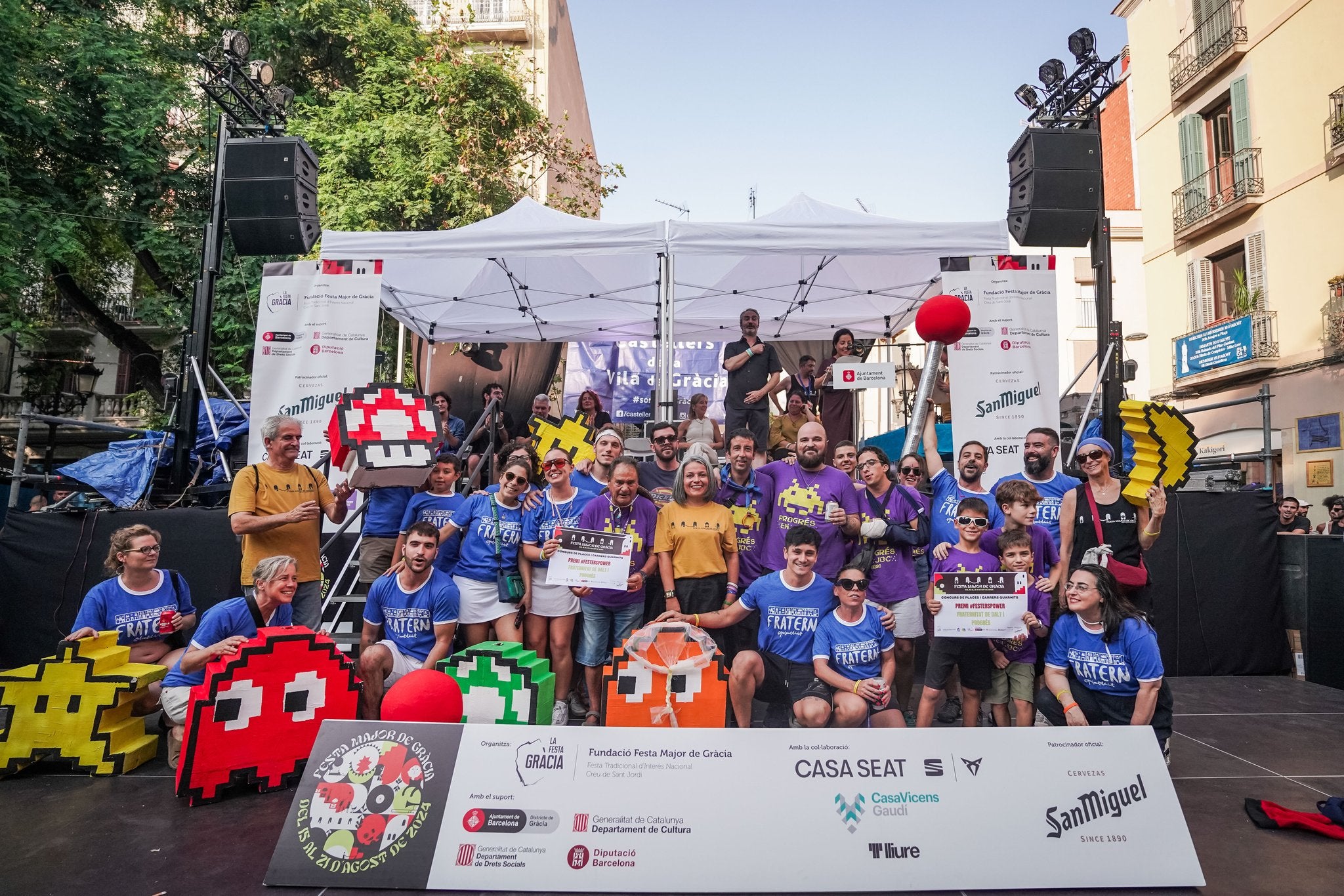 El carrer Progrés a l'entrega de premis de carrers de l'any 2024 | Comissió de Festes del Carrer Progrés