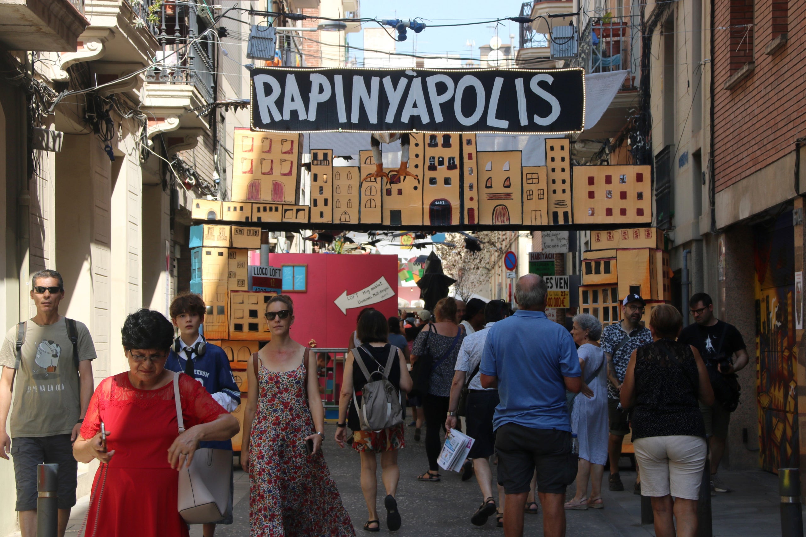 La calle Ciudad Real durante la fiesta mayor del barrio de Gràcia / ACN
