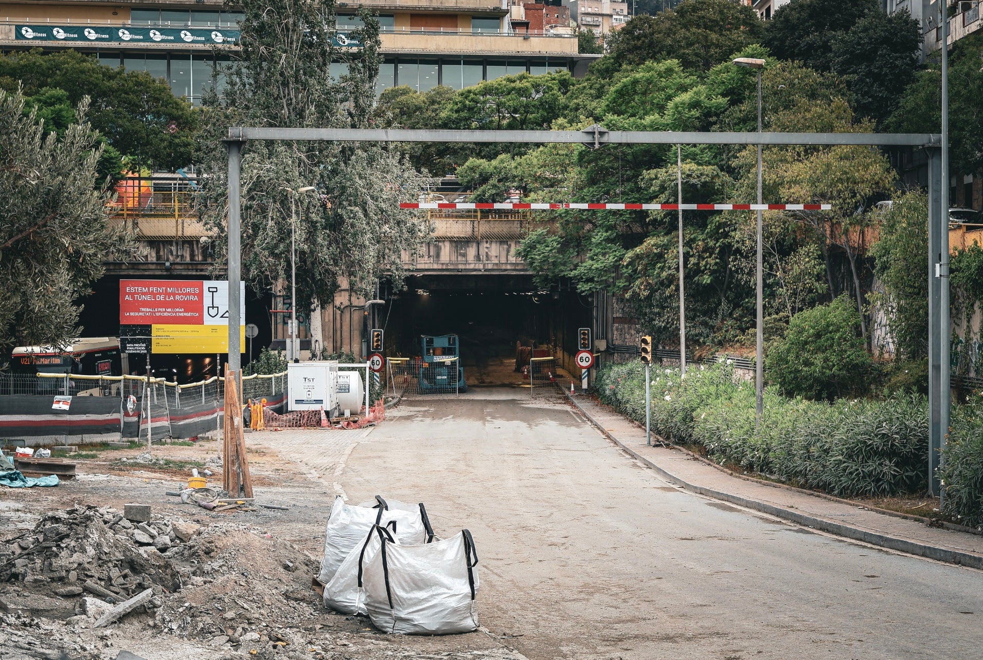El túnel de la Rovira, en obres, a l'agost / Marta Cardenal