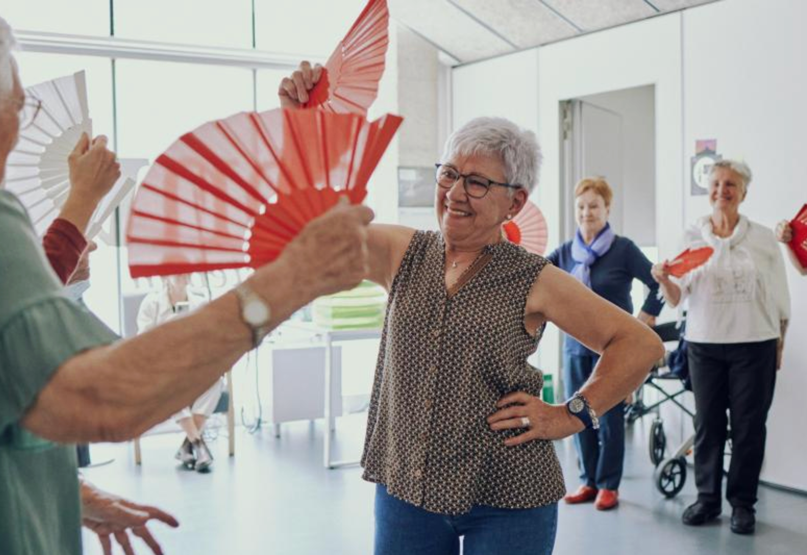 Gent gran participant en les activitats impulsades per la Fundació 'la Caixa'. © Fundació 'la Caixa'