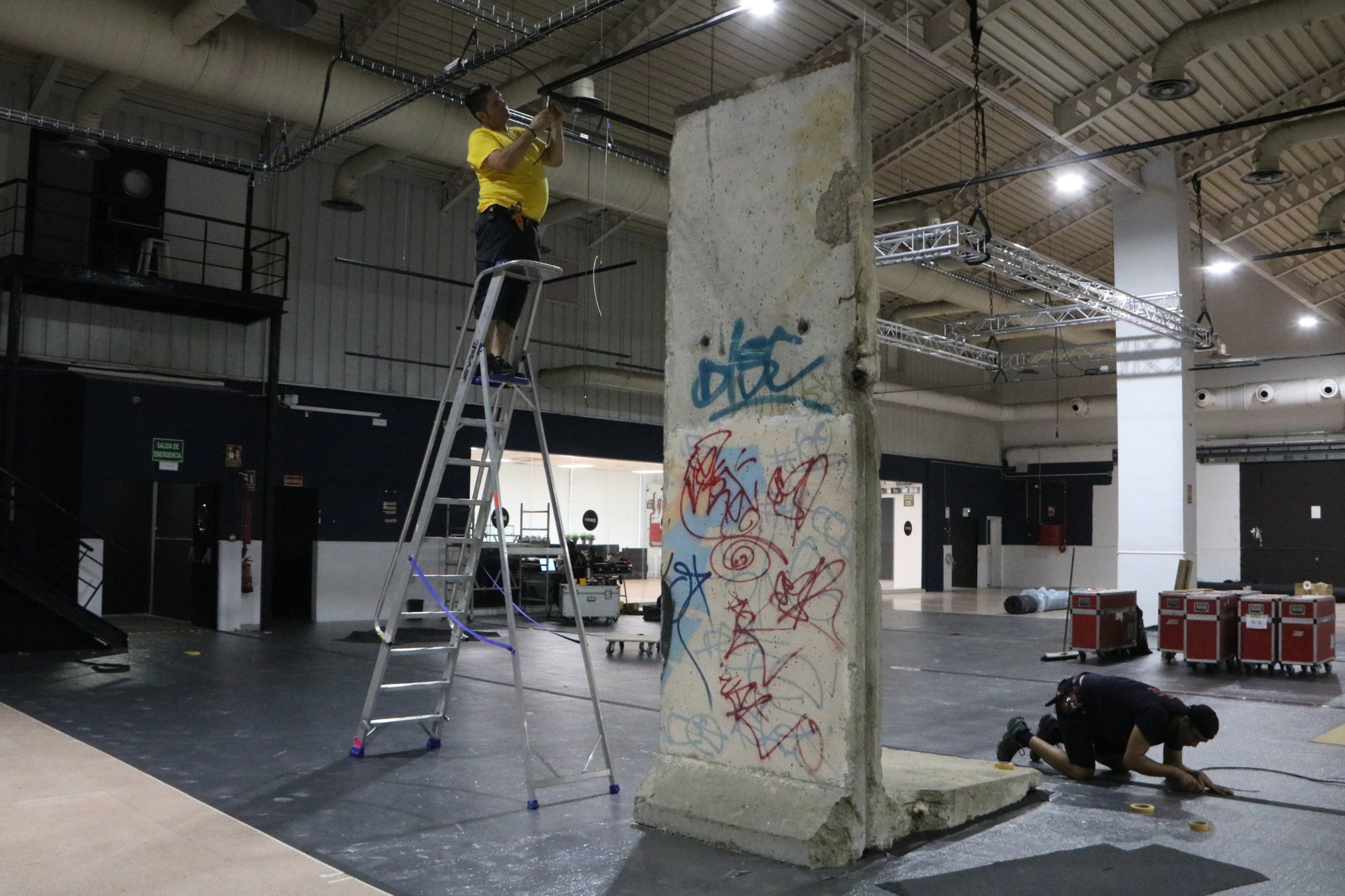 Un bloc del mur de Berlín, que es podrà veure en una exposició al Poblenou / ACN-Clara Soteras