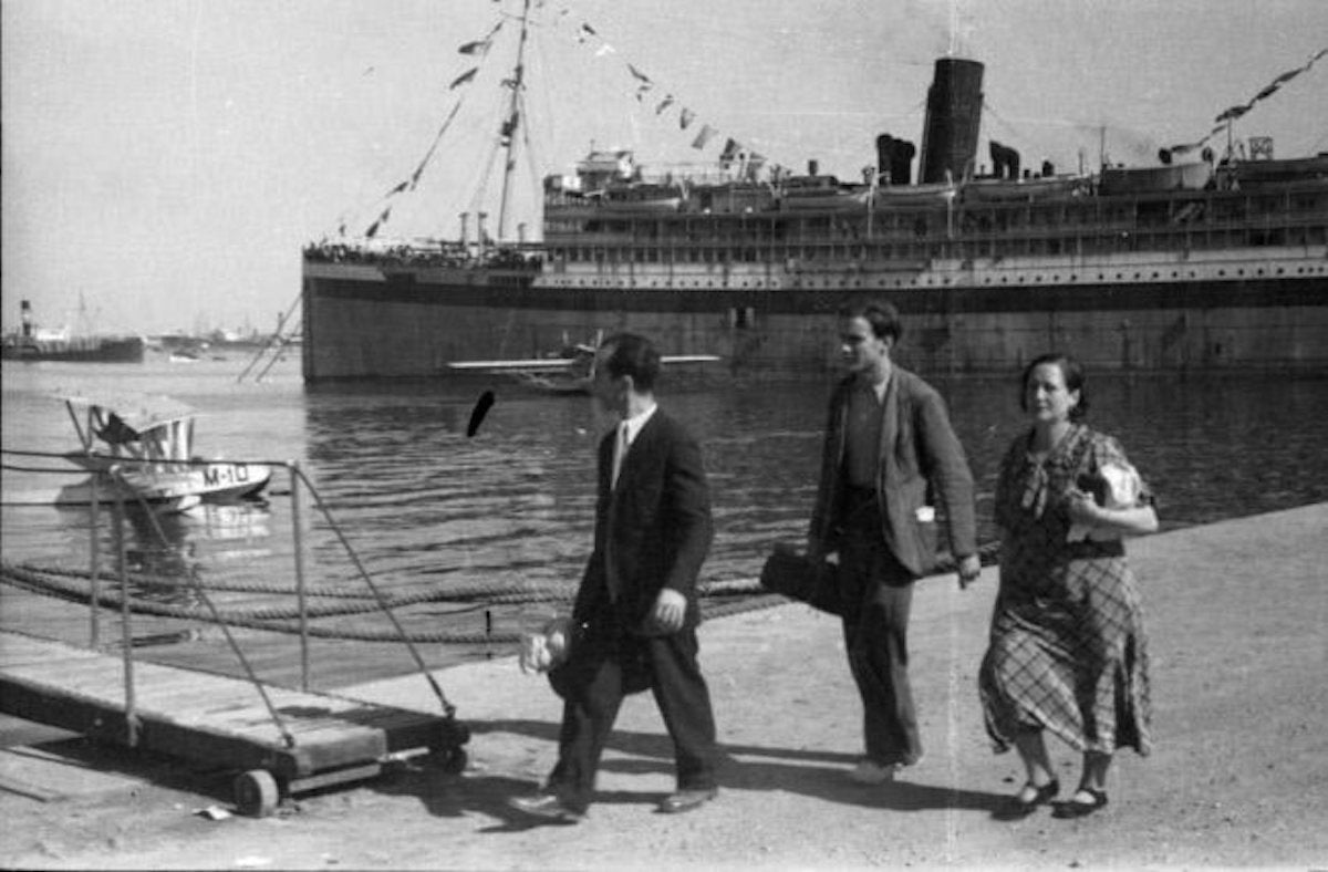 Sagarra i Plana, Josep Maria. (1934) 'Vaixell-presó Uruguay' / Generalitat de Catalunya