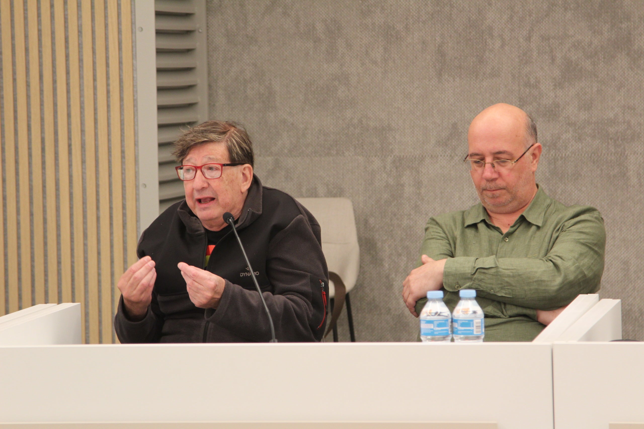 Josep Contel, participant a la cloenda de les primeres jornades de patrimoni de l'Associació de Veïns de l’Esquerra de l’Eixample / A.R.