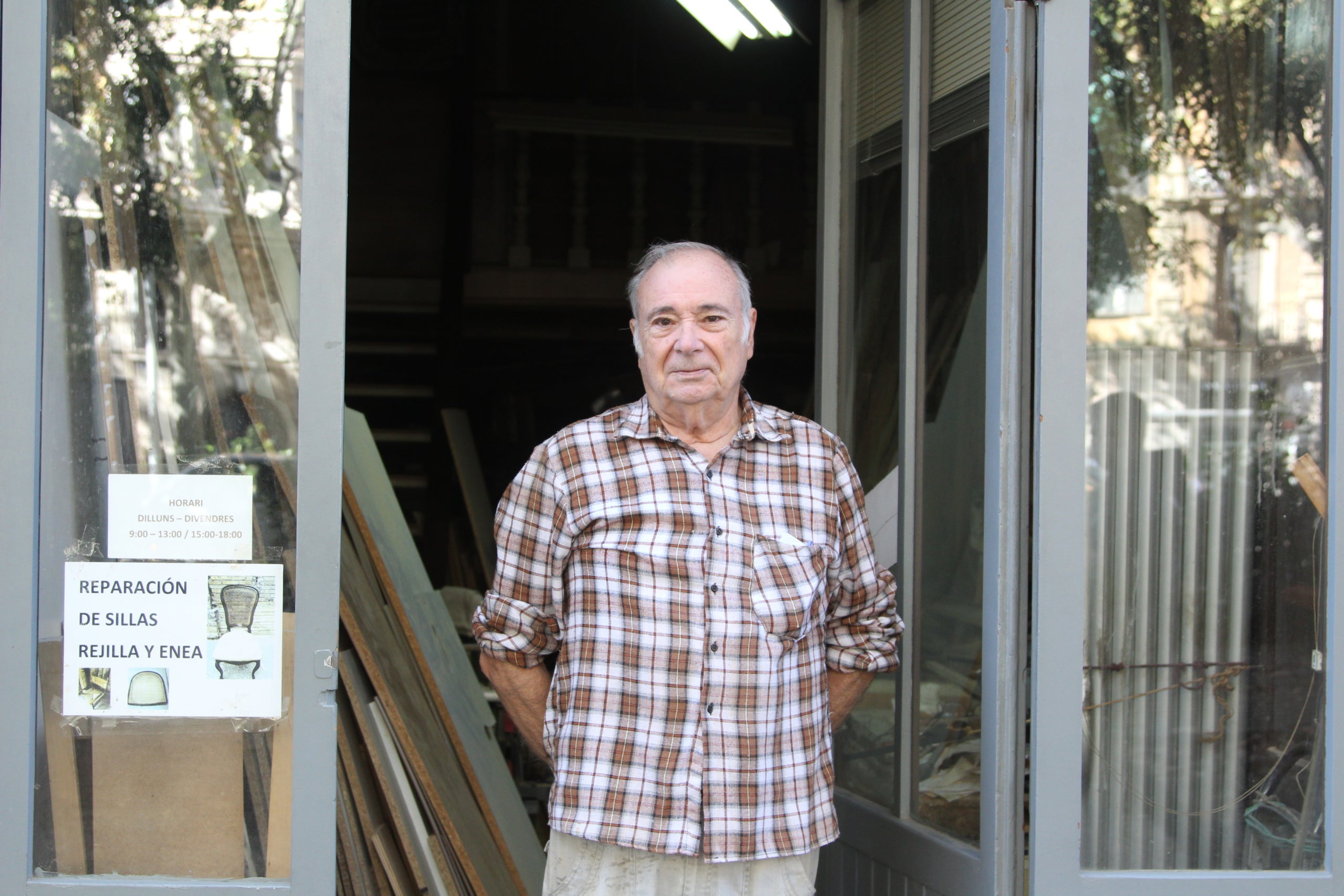 Daniel Ribas, propietari i responsable de la Fusteria Ribas del passeig de Sant Joan de Barcelona / A.R.
