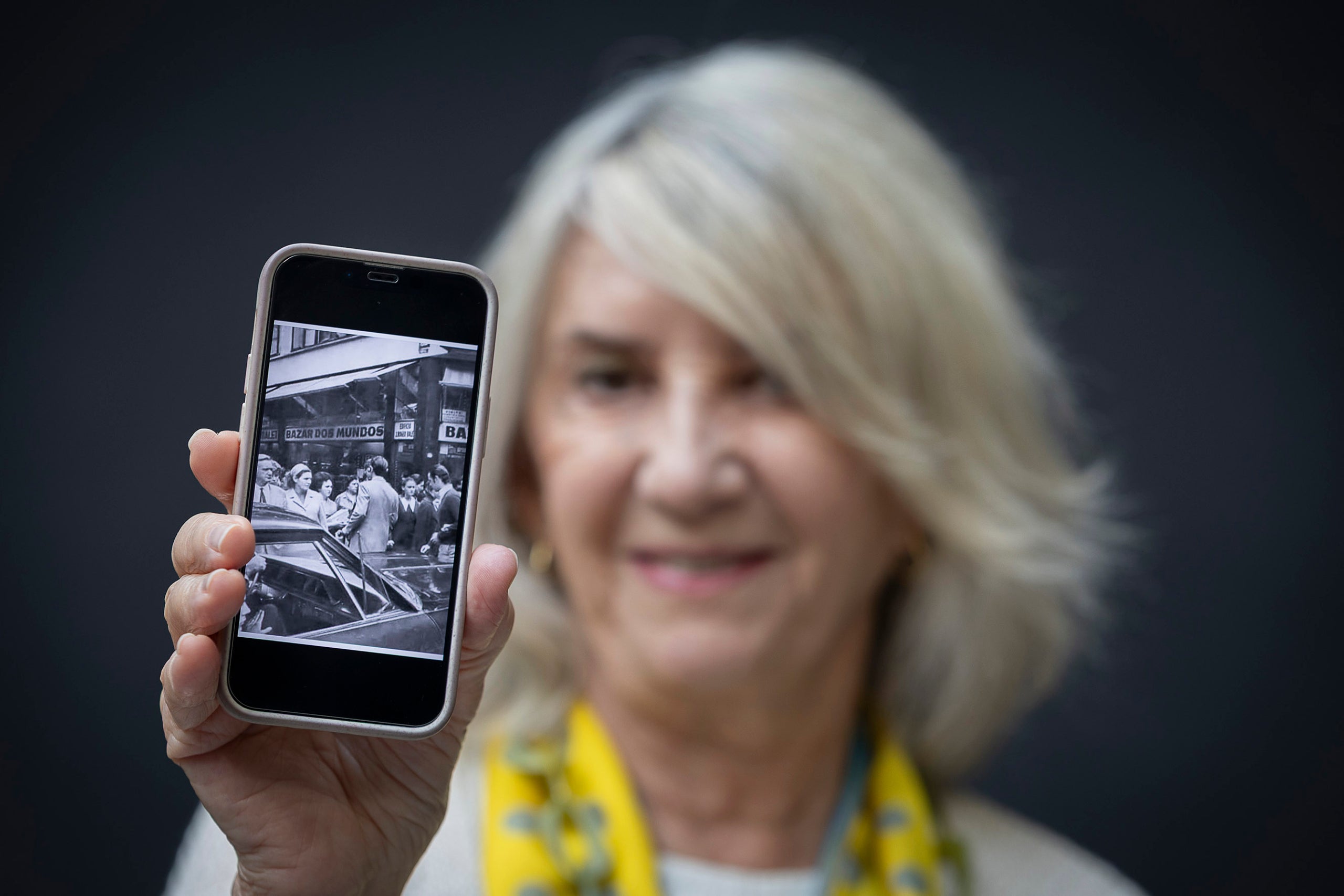 Graciela Roger, neta del comerciant barceloní José Roger i Balet, conegut a Sud-amèrica per haver muntat l'imperi comercial del Bazar Dos Mundos i per les donacions d'escoles | Jordi Play