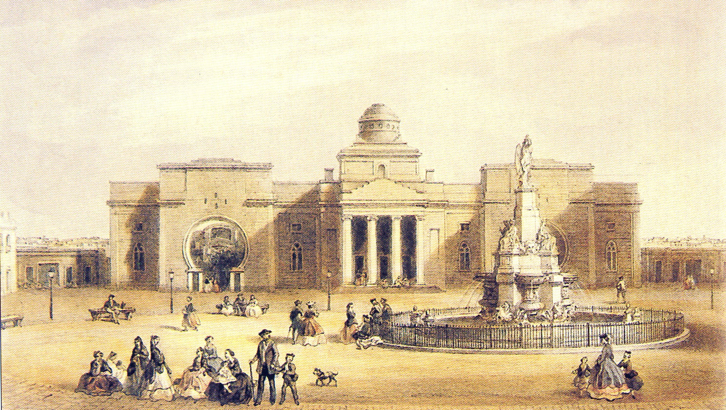 El portal del Mar dissenyat per Josep Massanès i erigit entre els anys 1844 i 1848