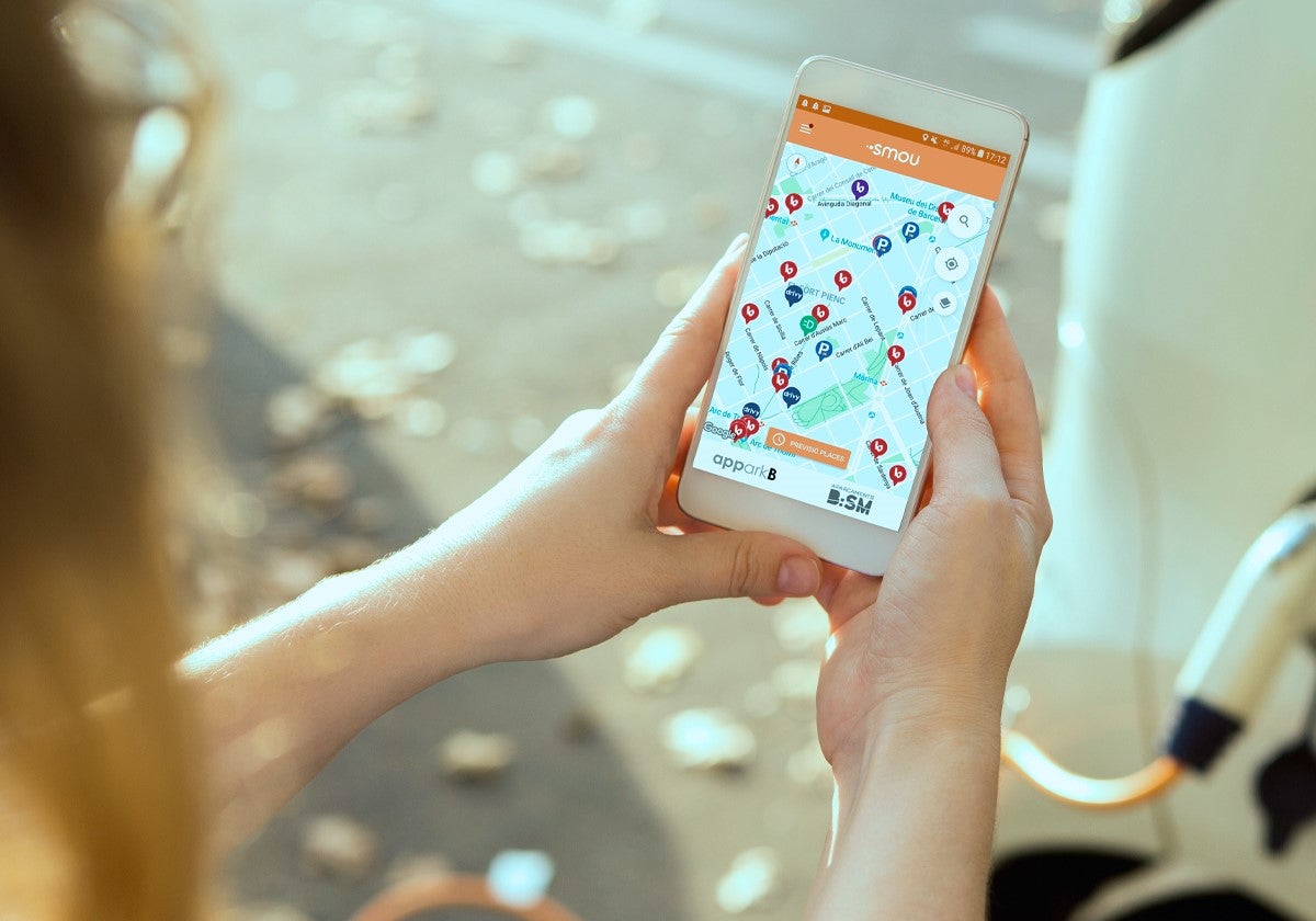 L'aplicació Smou, per gestionar l'estacionament de pagament a Barcelona