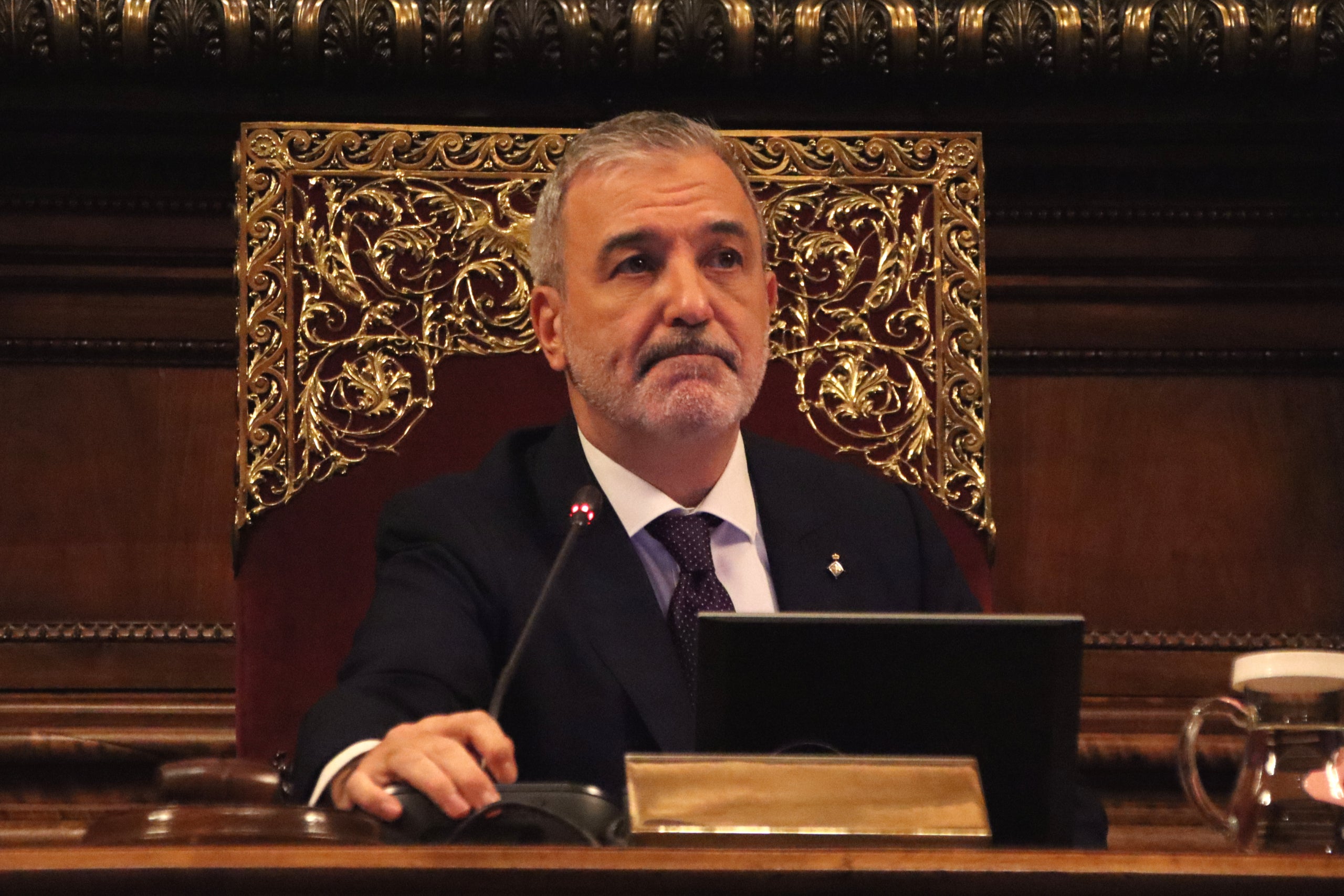 Collboni, durante el pleno del pasado viernes / ACN-Blanca Blay 