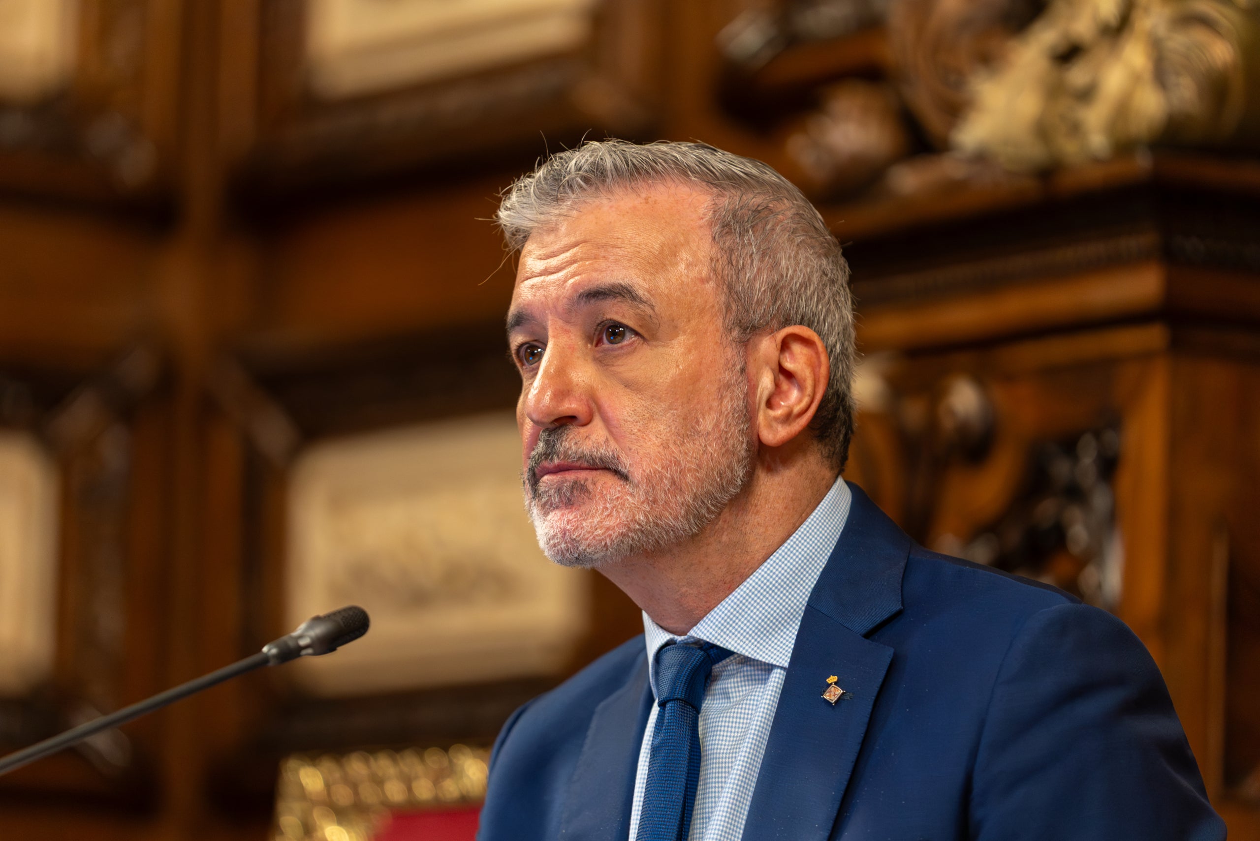 L'alcalde de Barcelona, Jaume Collboni, en un consell plenari | Ajuntament BCN