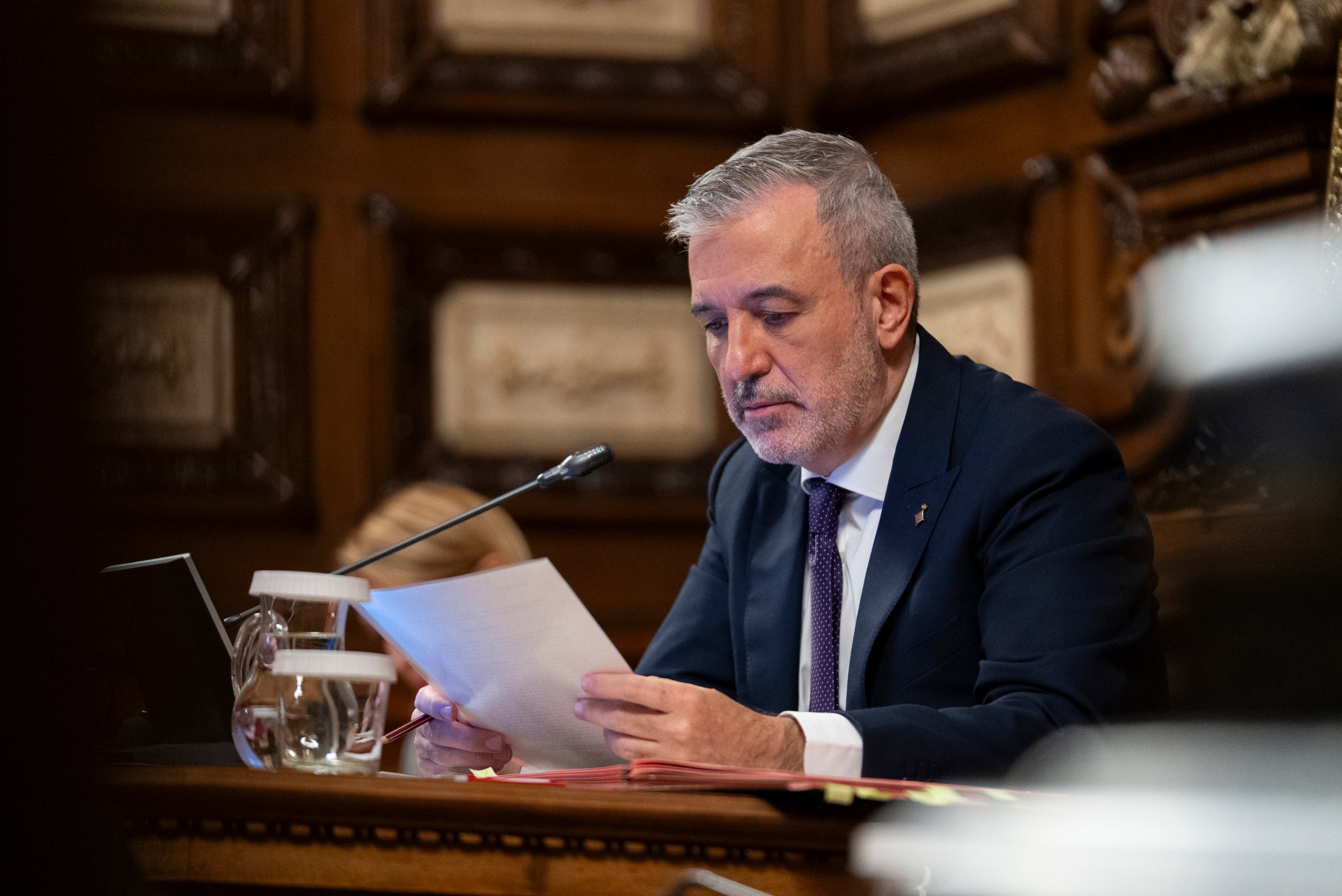 El alcalde de Barcelona, Jaume Collboni, en un consejo plenario | Ajuntament BCN