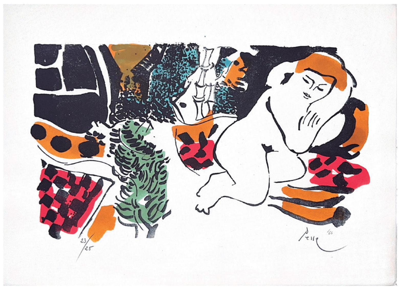 (1966) Litografia, Lluís Pessa