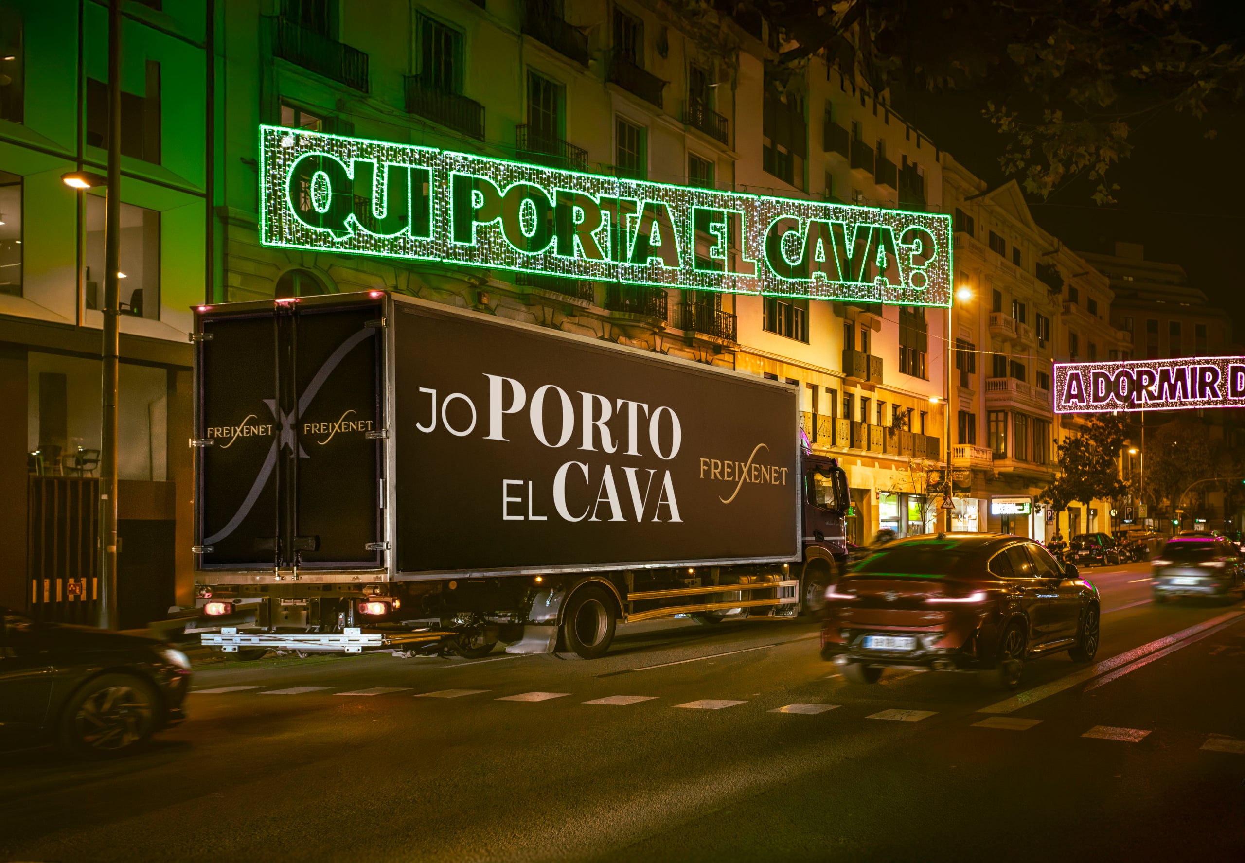 Campanya mòbil de Nadal de Freixenet pels carrers de Barcelona / Cedida