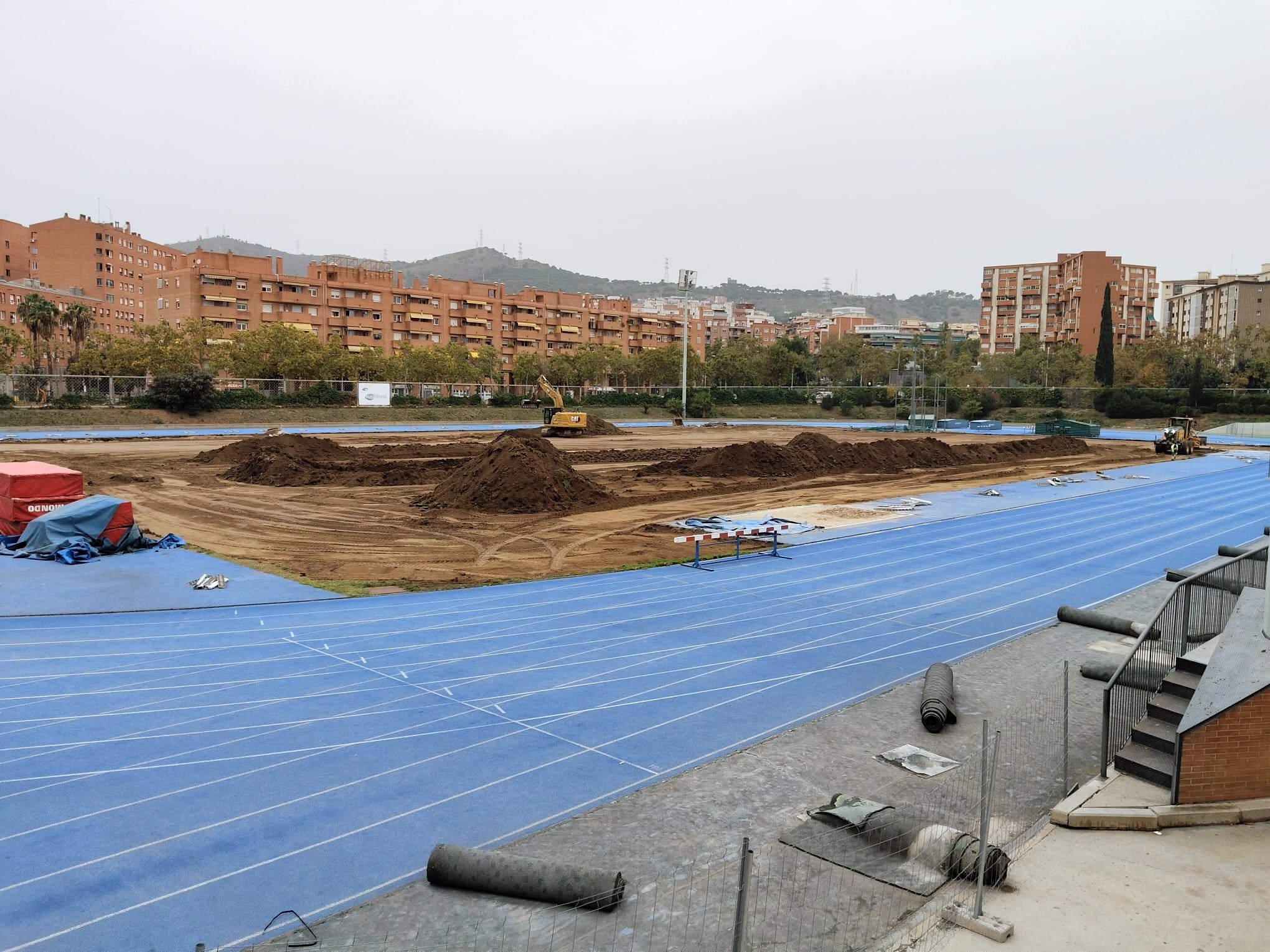 Les obres al camp de Can Dragó per acollir l'Europa van començar el 3 de novembre | Gabriel G. Garrido