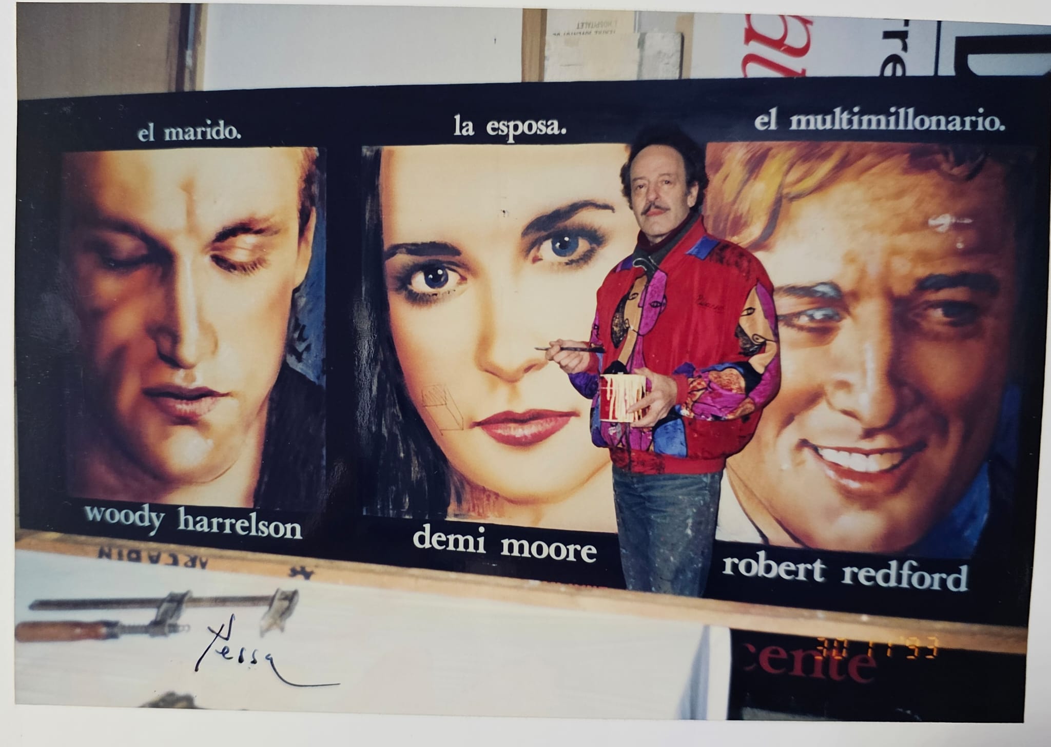 Un dels cartells de pel·lícules i obres de teatre que va pintar l'artista barceloní Lluís Pesarodona, Pessa / Cedida