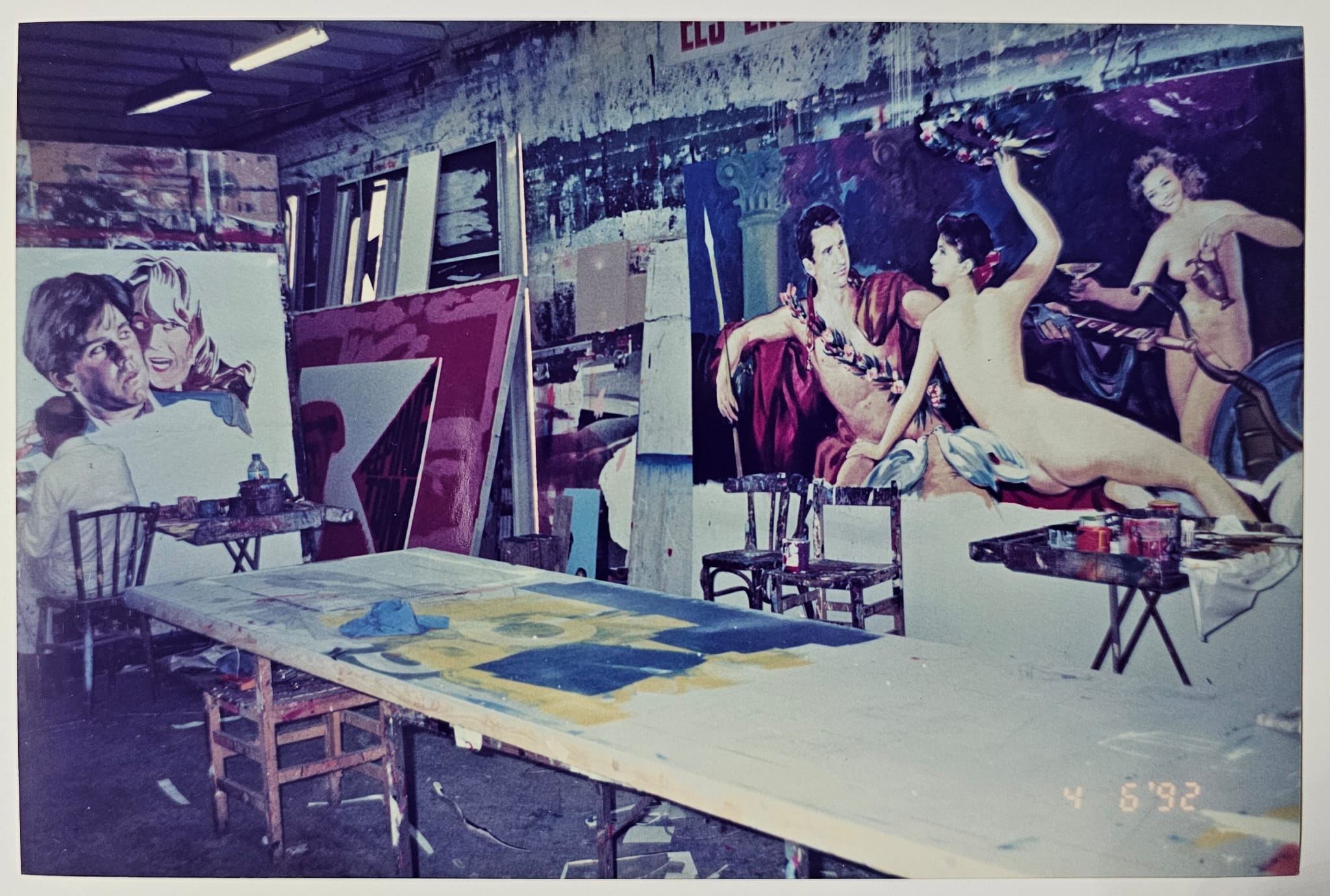 Un dels cartells de pel·lícules i obres de teatre que va pintar l'artista barceloní Lluís Pesarodona, Pessa / Cedida