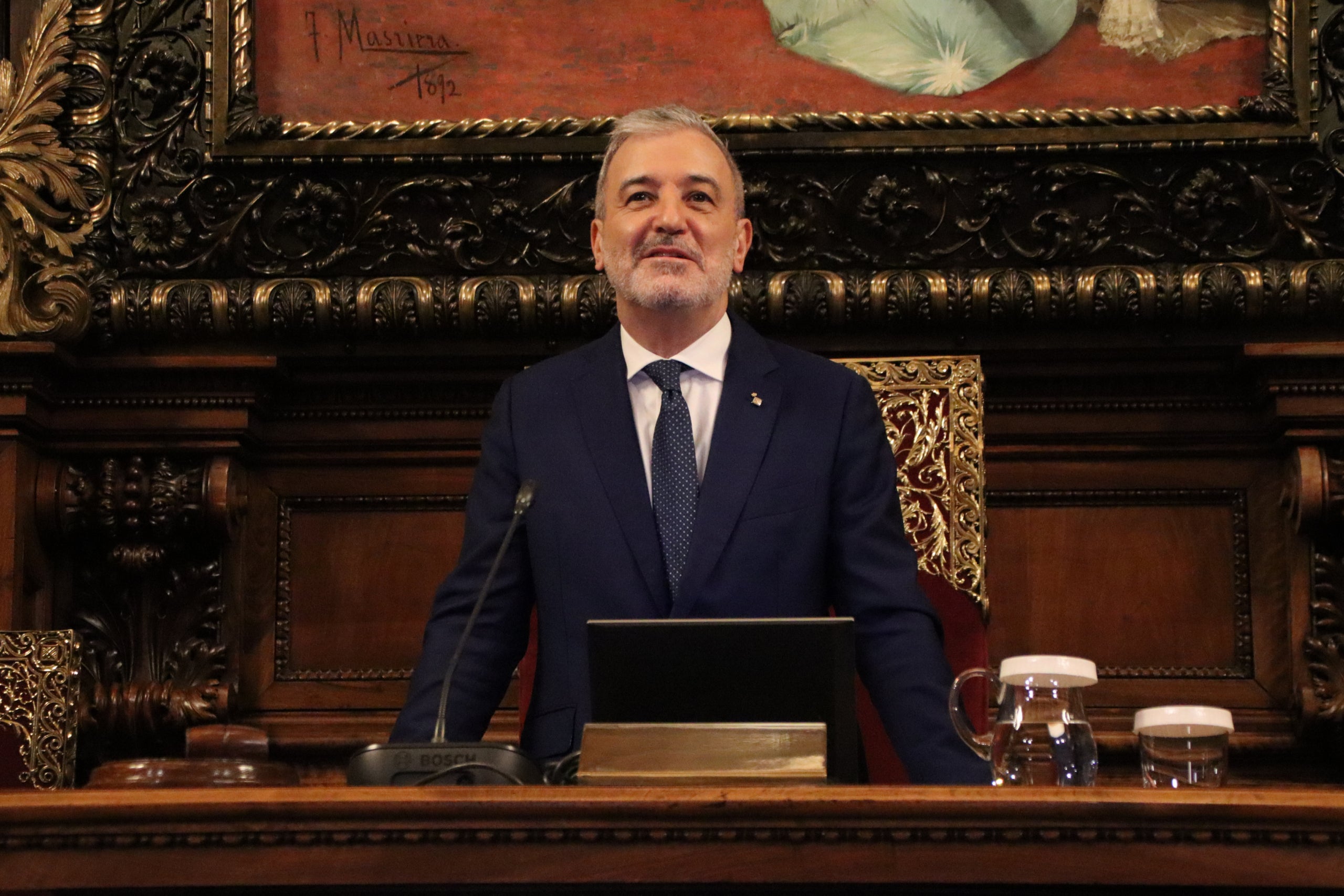 Jaume Collboni, en el plenari d'aquest divendres / ACN-Blanca Blay