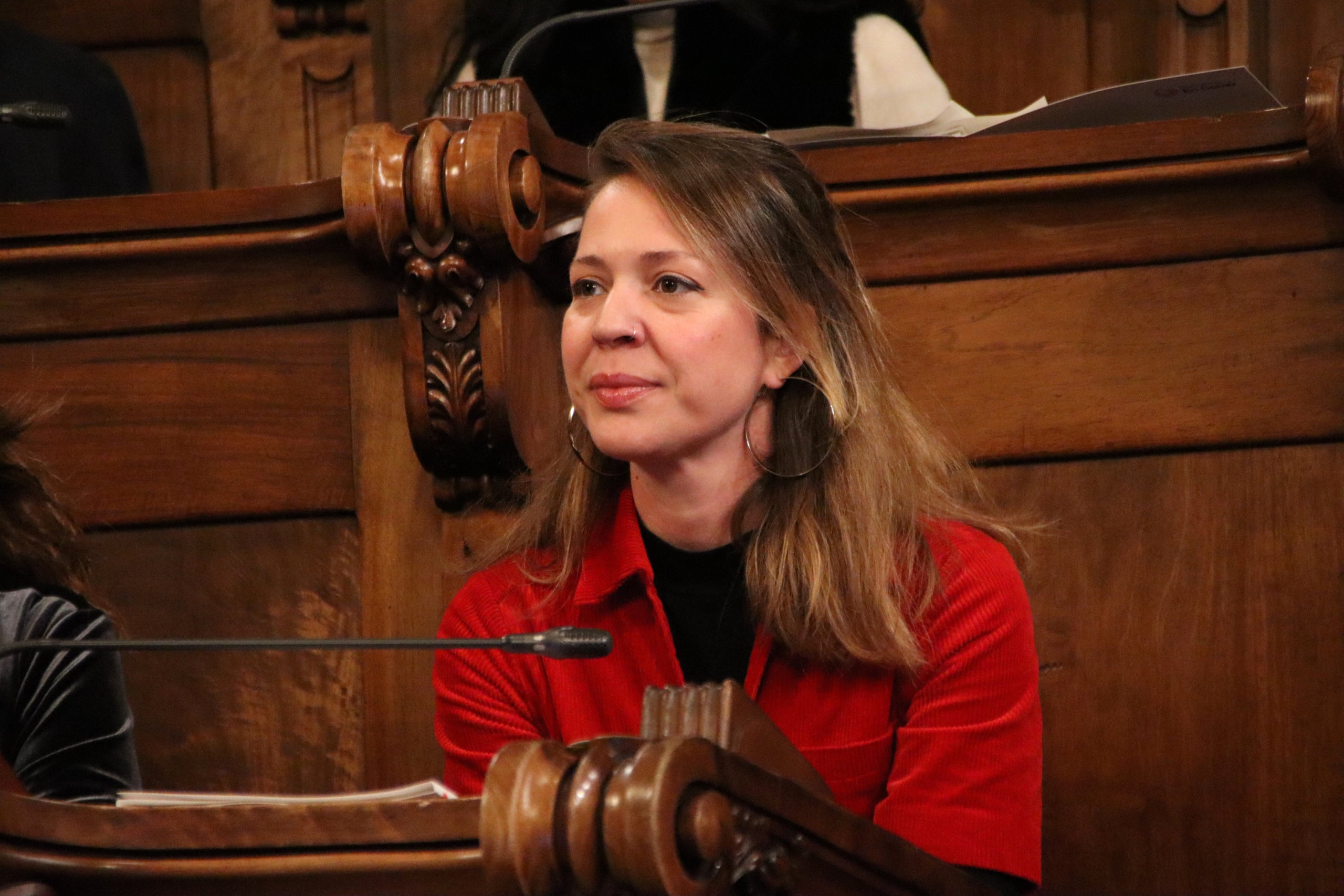 Janet Sanz, presidenta de Barcelona en Com&uacute; a l'Ajuntament fins al 19 de desembre / ACN-Blanca Bay 