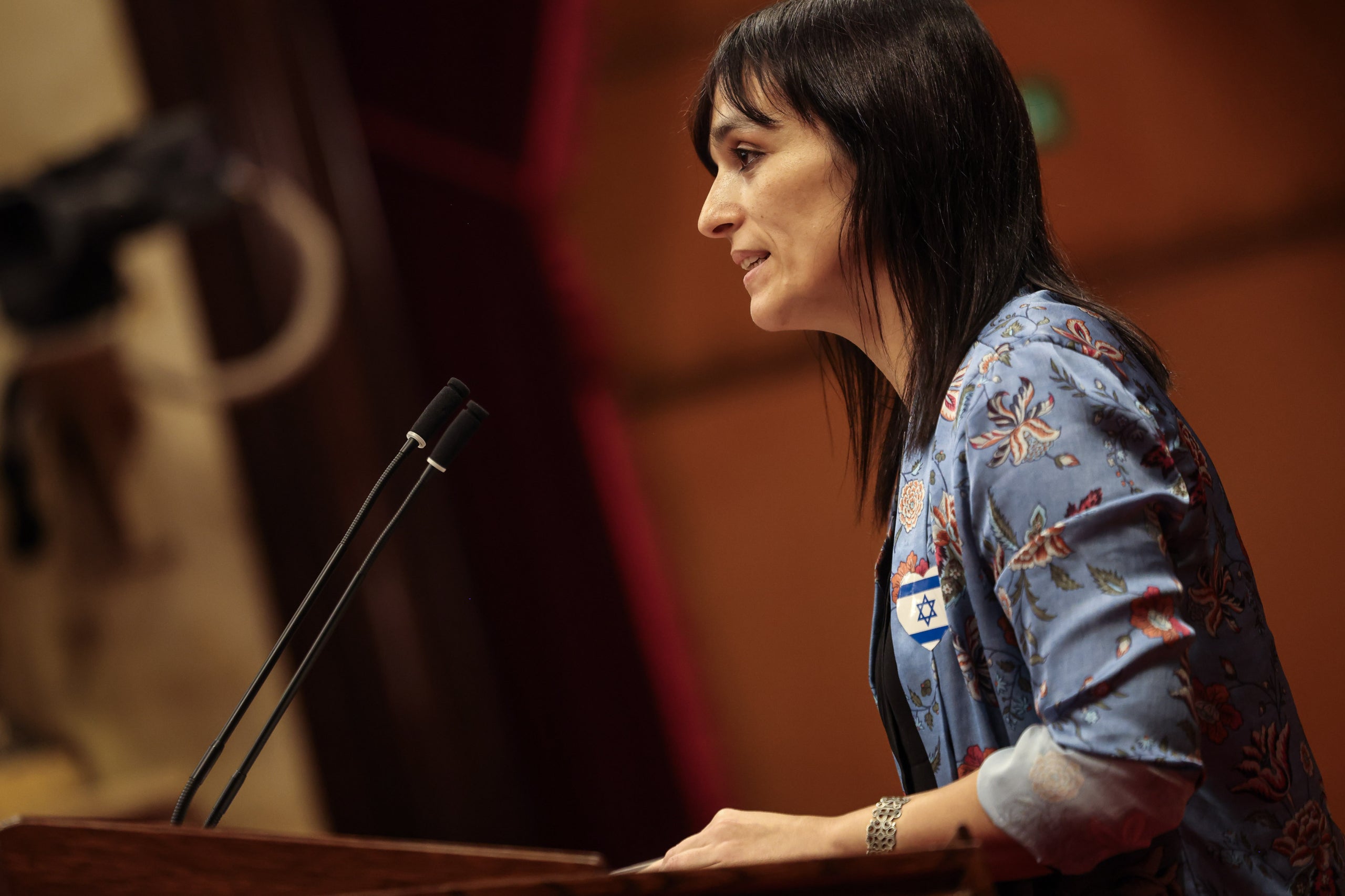 La líder d'Aliança Catalana, Sílvia Orriols, al Parlament de Catalunya, a l'octubre / ACN