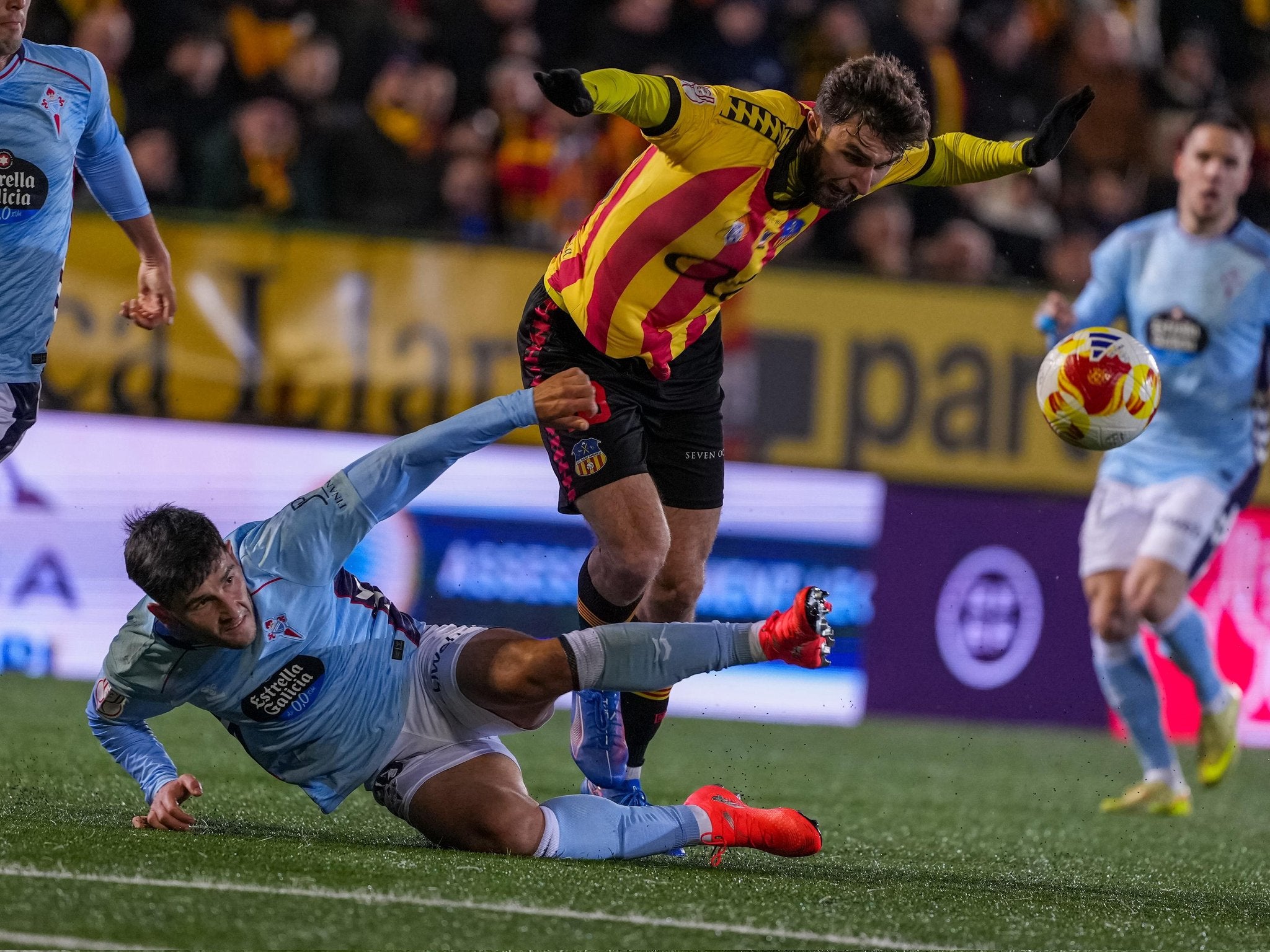 Moment del Sant Andreu - Celta al Narcís Sala | Álvaro Martin - UE Sant Andreu