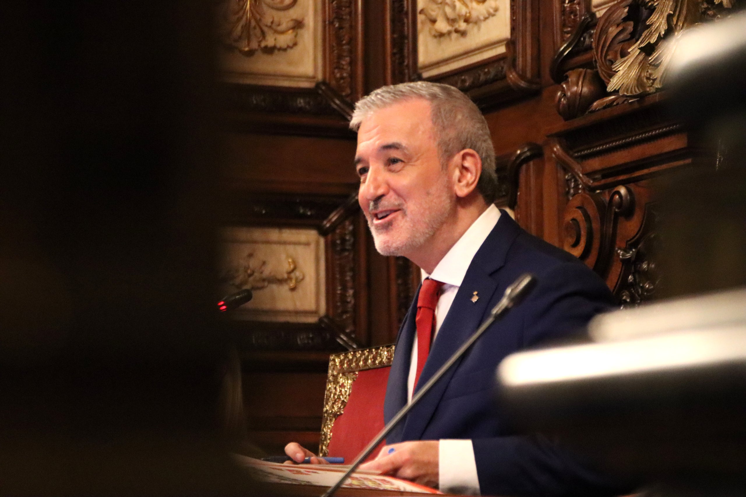 L'alcalde Jaume Collboni  al ple de Barcelona | Nazaret Romero / Blanca Blay (ACN)