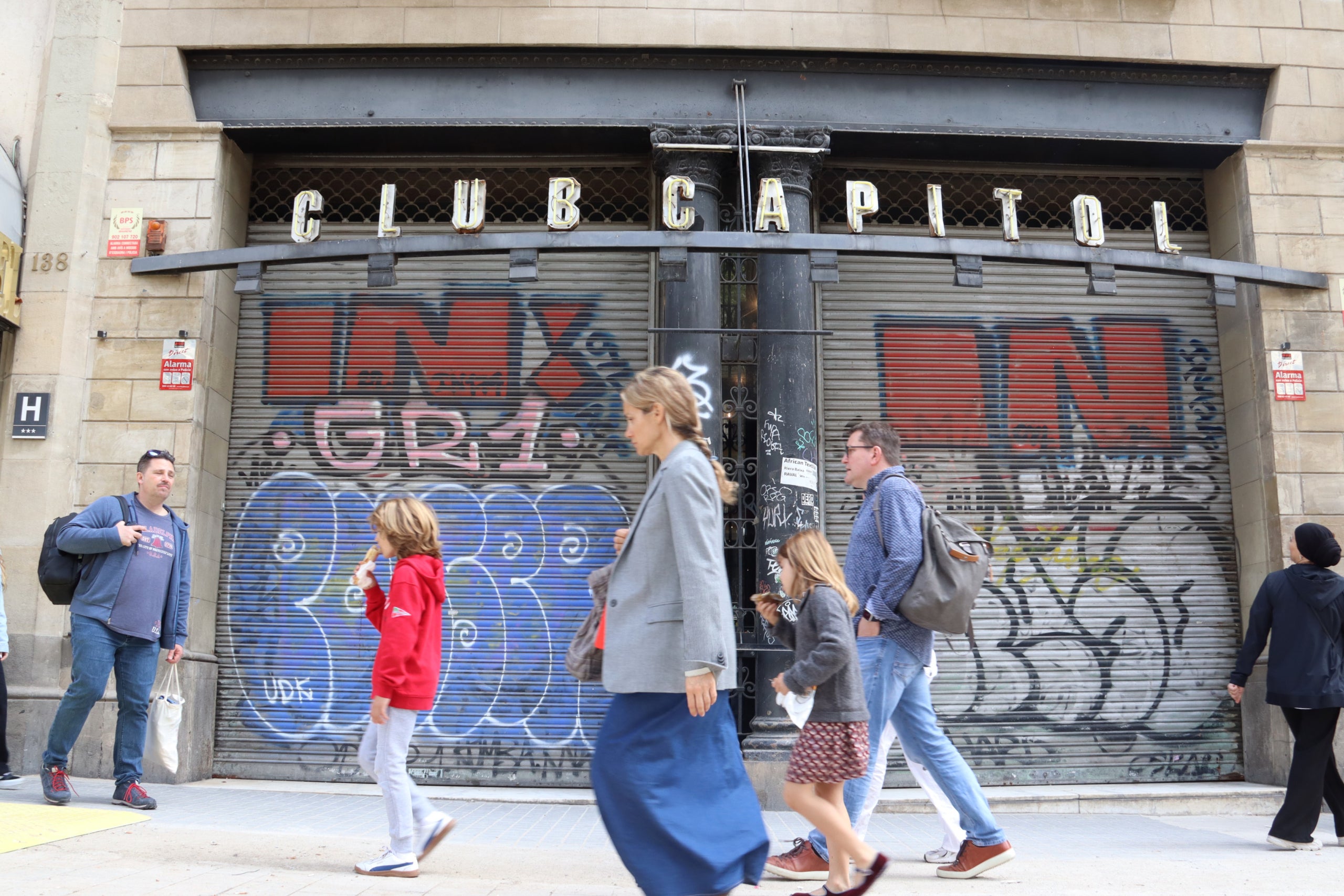 El Club Capitol tancat, l'abril passat / ACN-Maria Pratdesaba