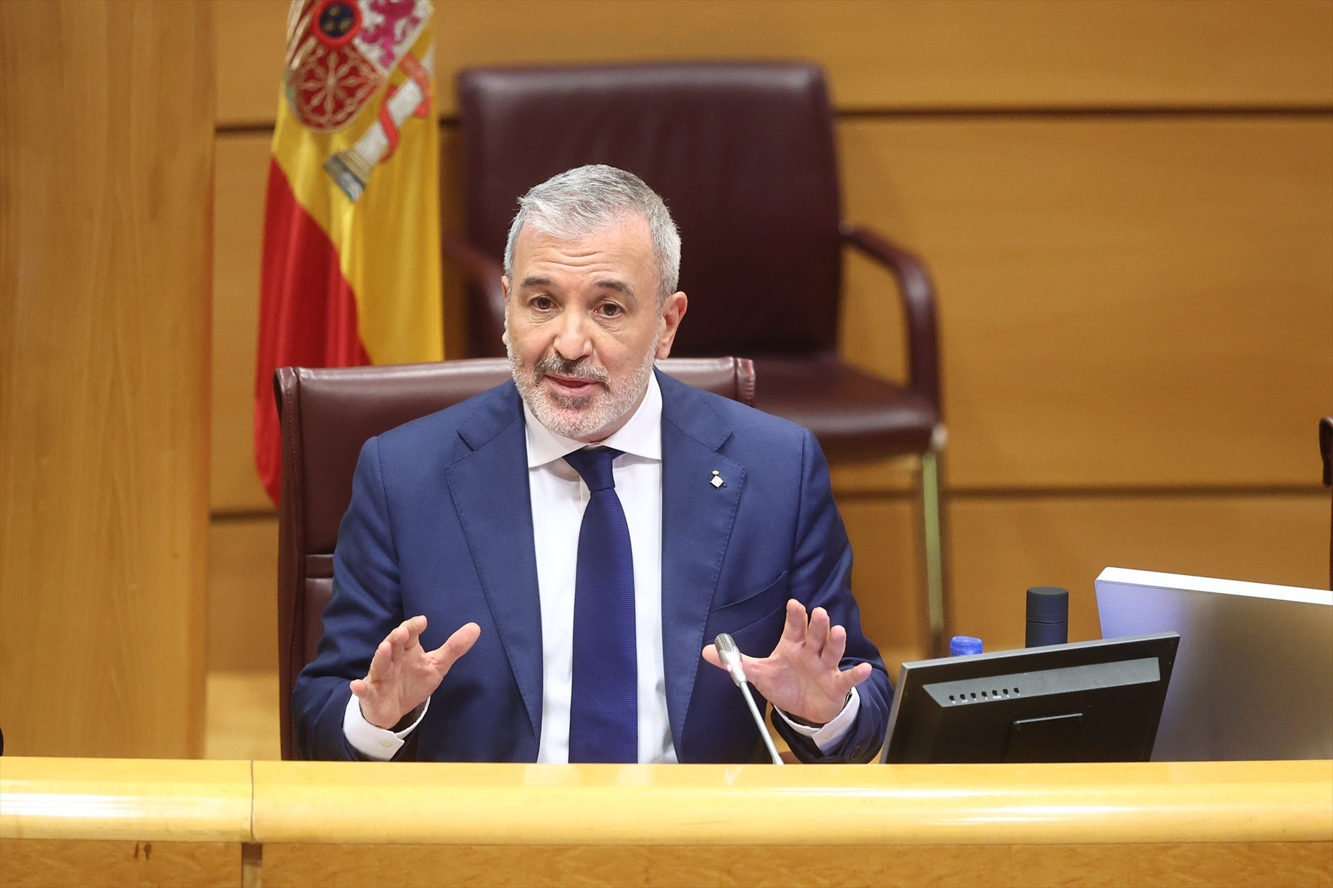 Jaume Collboni en la seva intervenció al Senat espanyol | Eduardo Parra / Europa Press