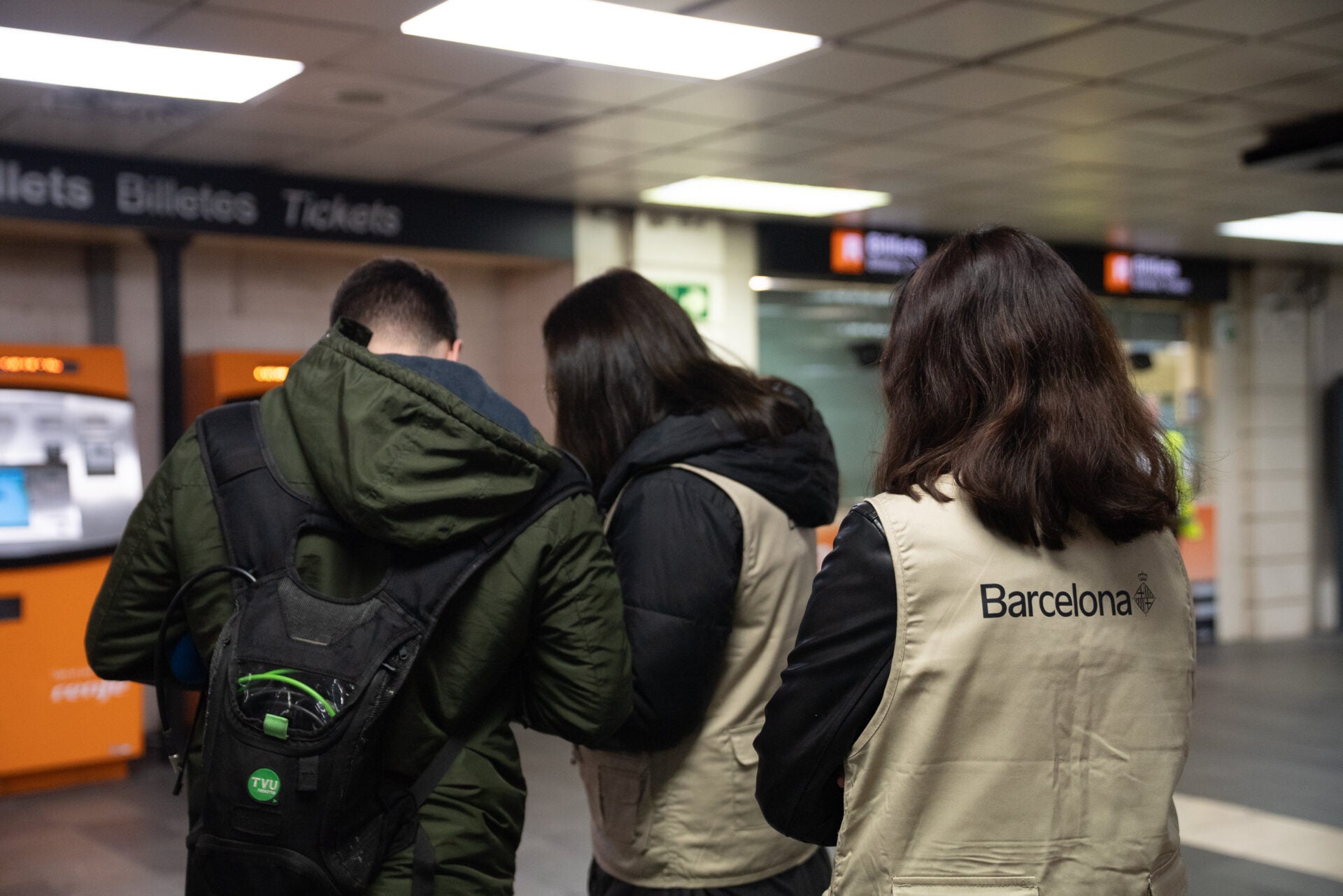 Informadors de l'Ajuntament de Barcelona pel caos de Rodalies / Ajuntament de Barcelona