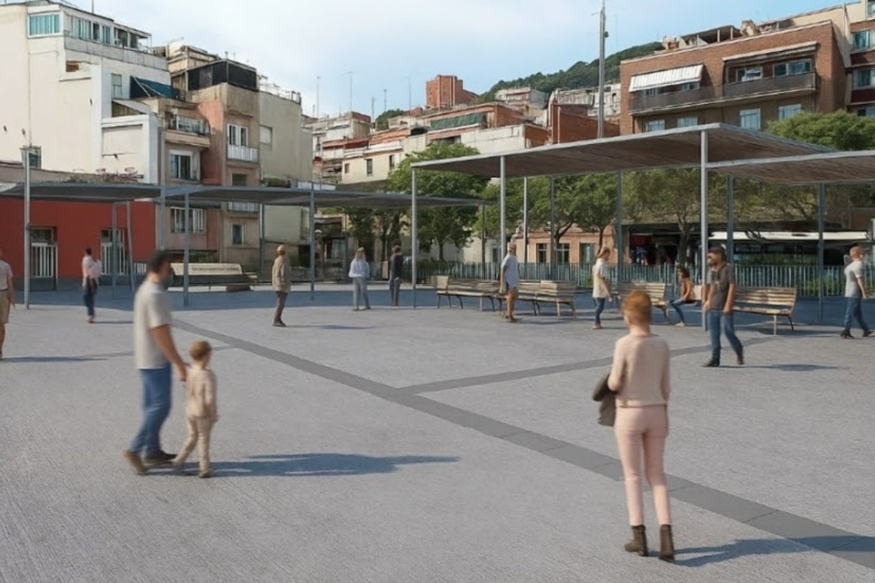 Reforma de la plaça de les Roquetes a Nou Barris / Ajuntament