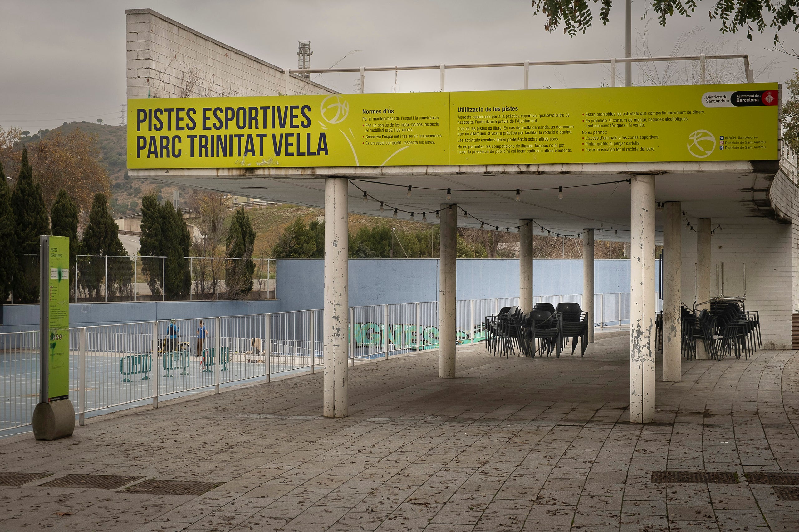 Bar i guingueta tancats al Parc de la Trinitat Vella.
21.01.2026, Barcelona
photo: Jordi Play per a totbarcelona.cat