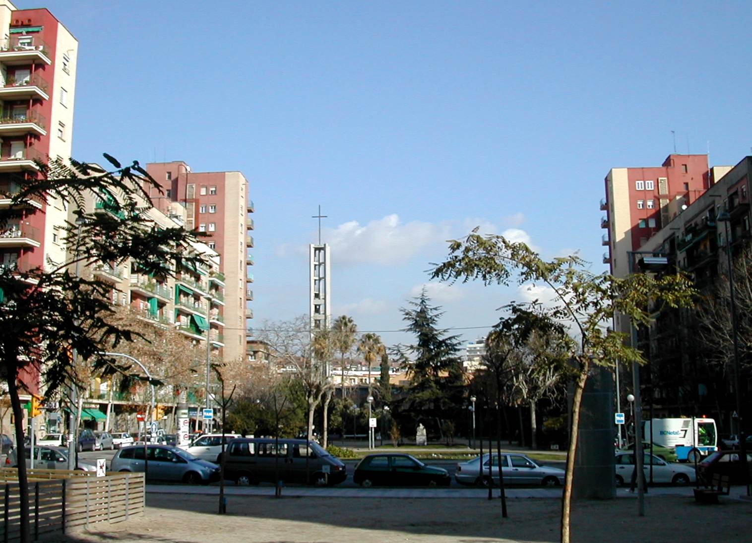 La plaça del Congrés, al barri del Congrés i els Indians de Barcelona / A.Guerrero (Wikimedia)