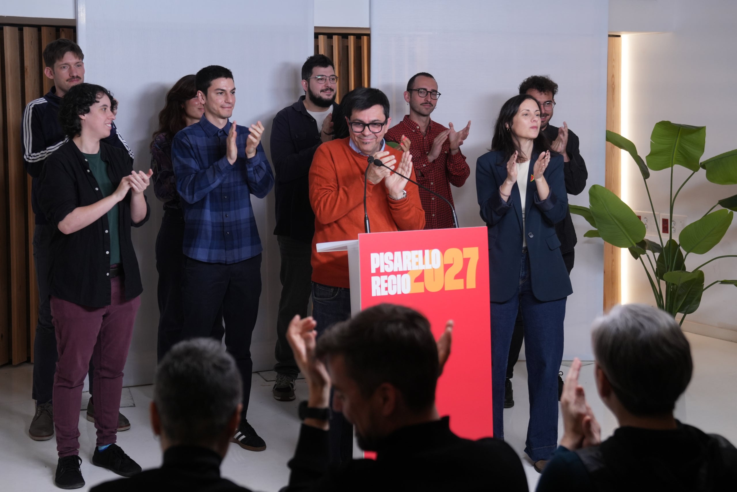 Gerardo Pisarello, en una roda de premsa aquest dilluns després de ser proclamat candidat de Barcelona en Comú per a les municipals del 2027 /     Europa Press-David Zorrakino